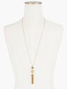 With A Burst Tassel Pendant Necklace 