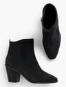 Sierra Suede Block-Heel Boots