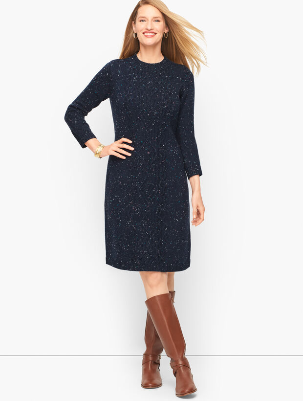 Cable Knit Sweater Dress