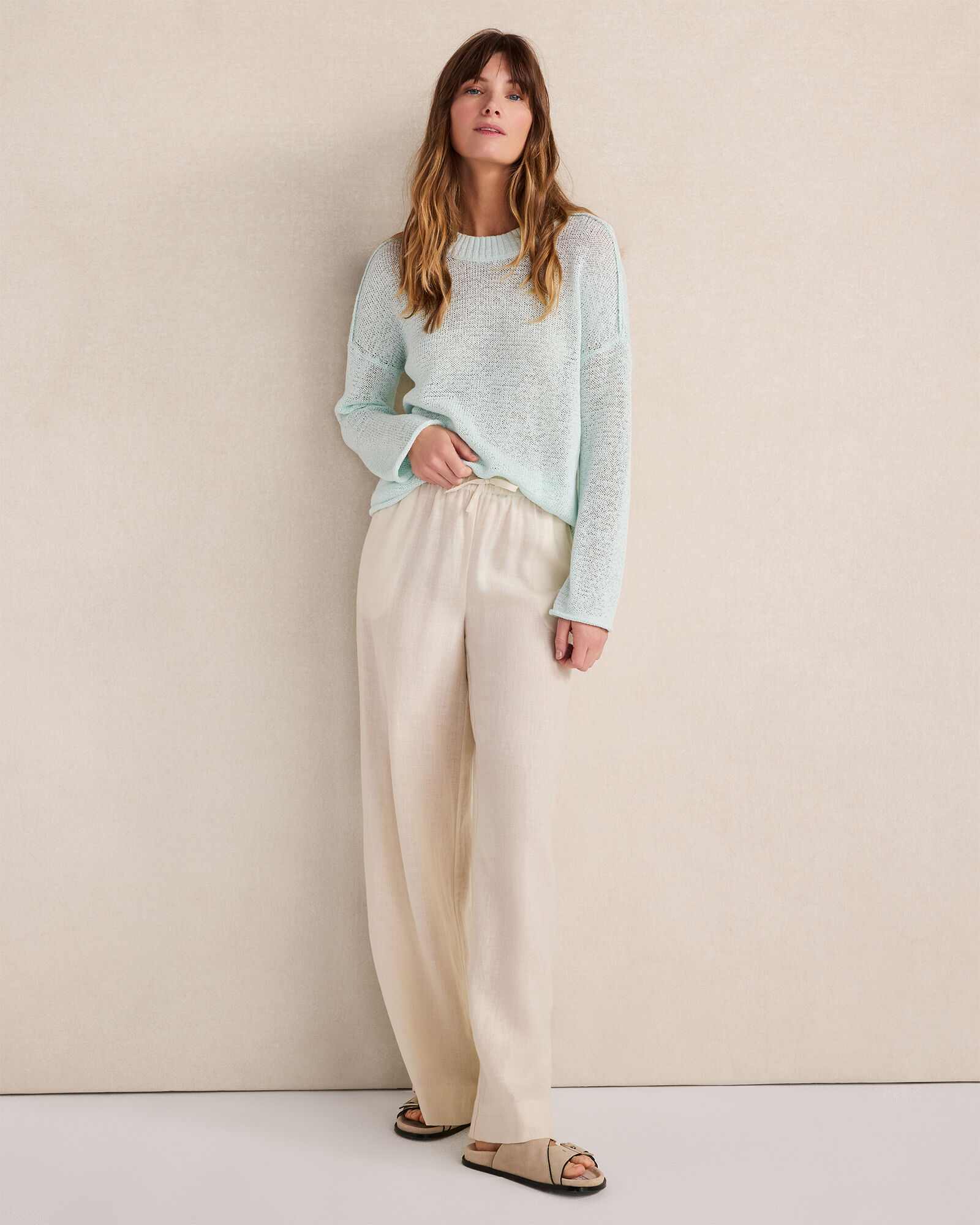 Linen Tape Yarn Crewneck