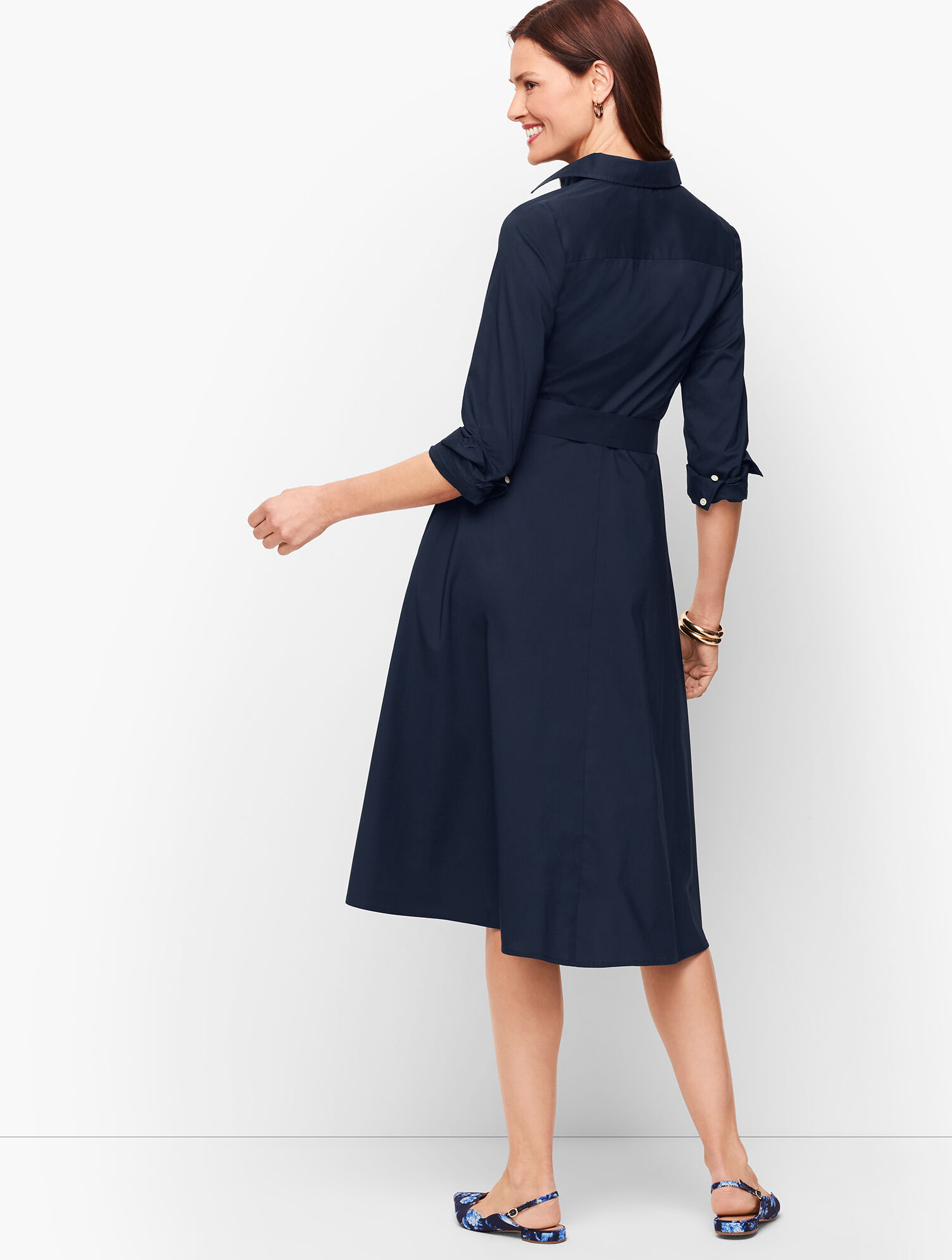 Classic Poplin Shirtdress - Solid