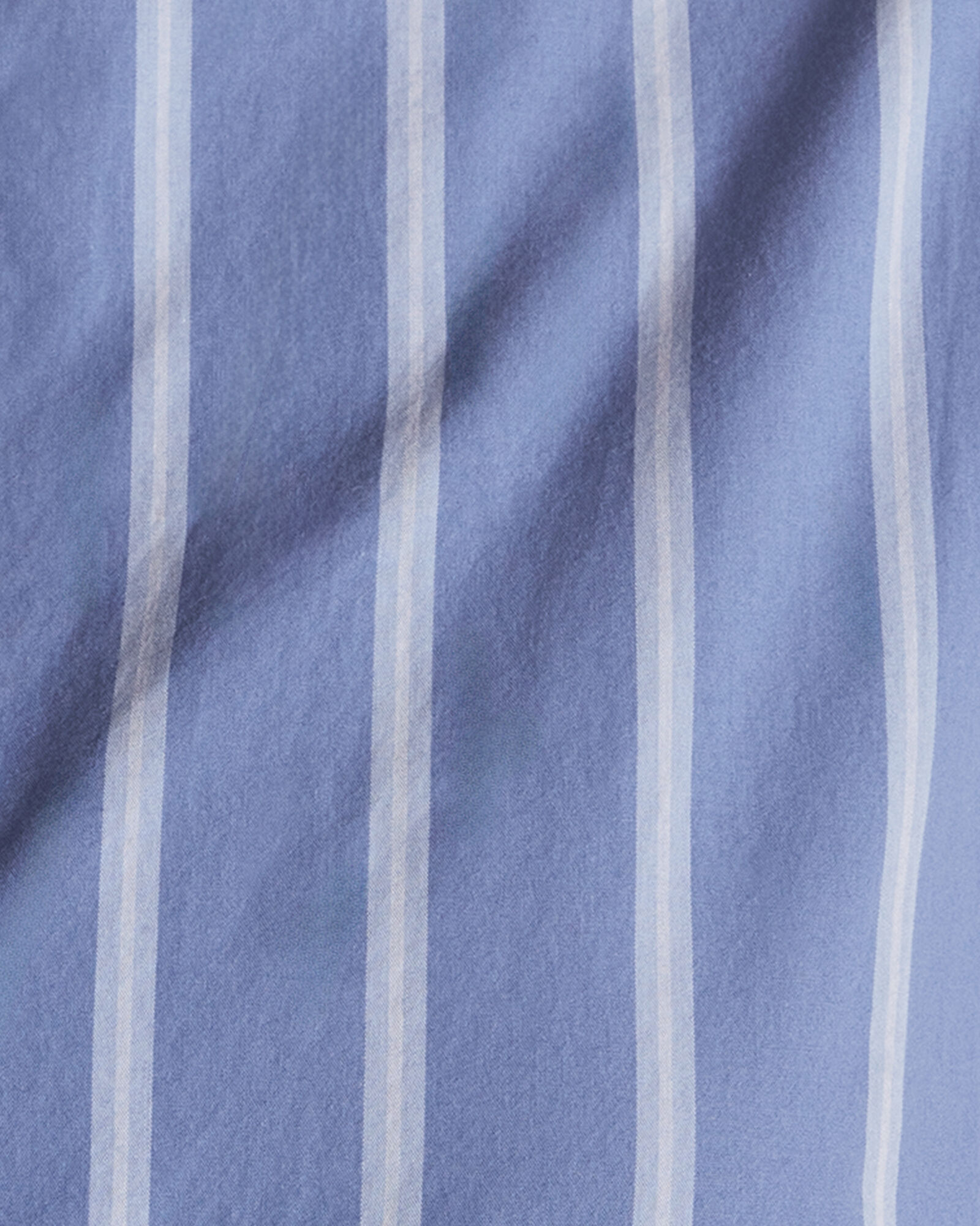 Organic Cotton Poplin Pinstripe Pajama Top