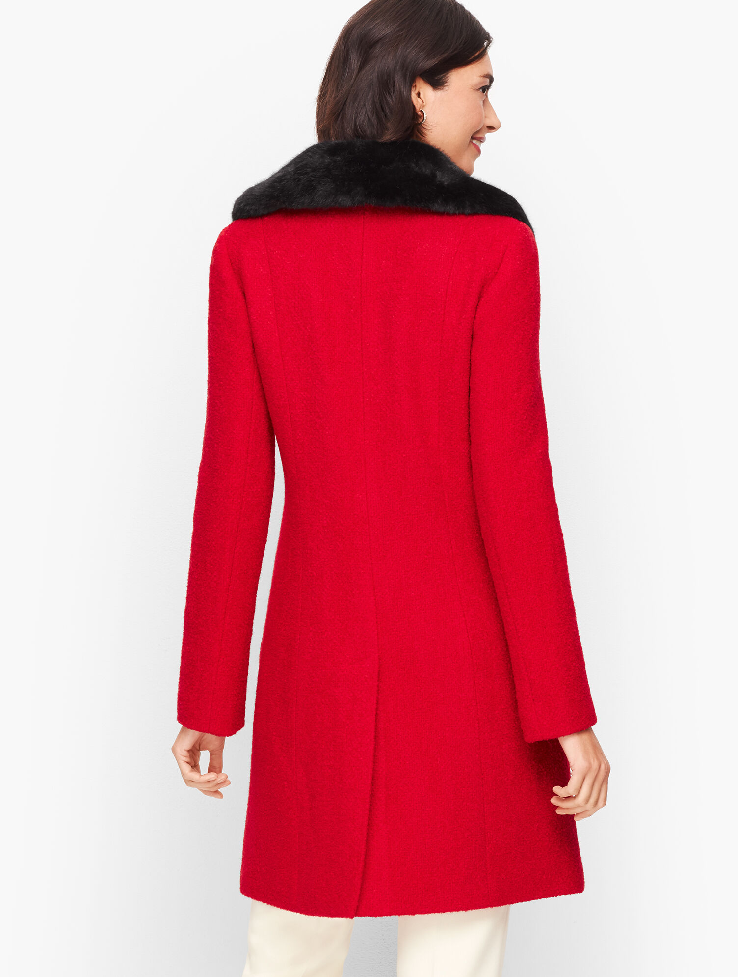 Boucl&eacute; Wool Coat