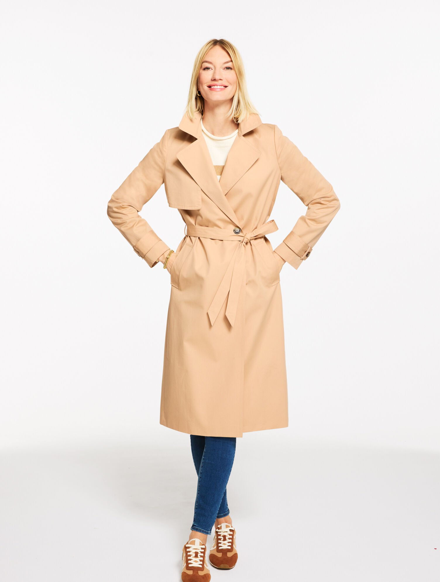 Drapey Trench Coat