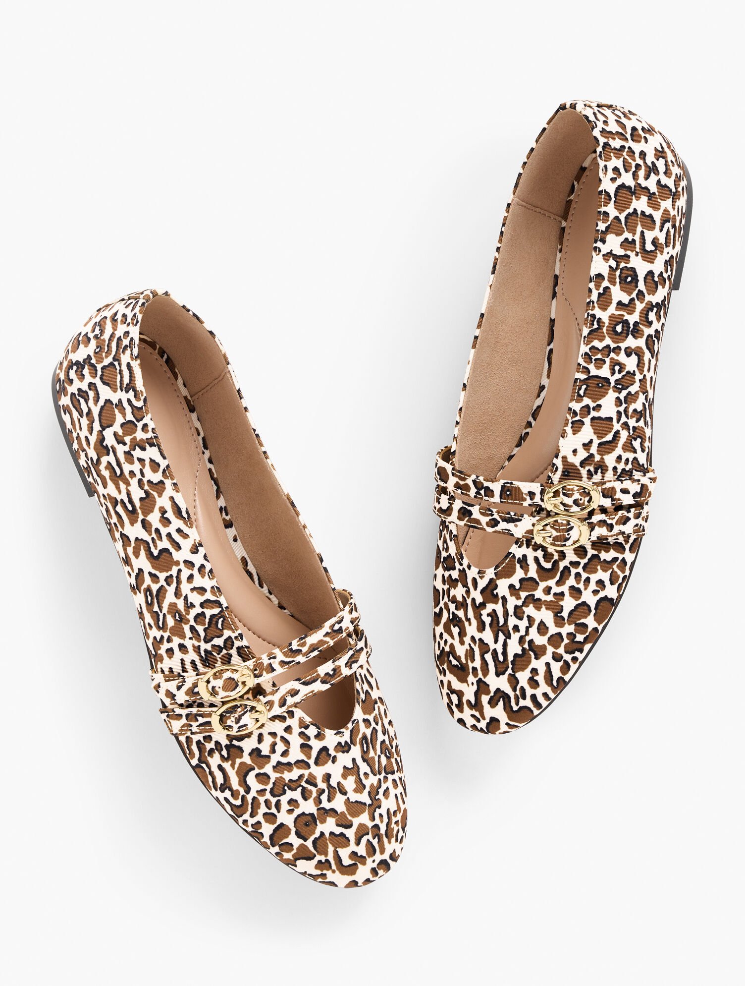 Vera Leopard Mary Jane Ballet Flats Talbots