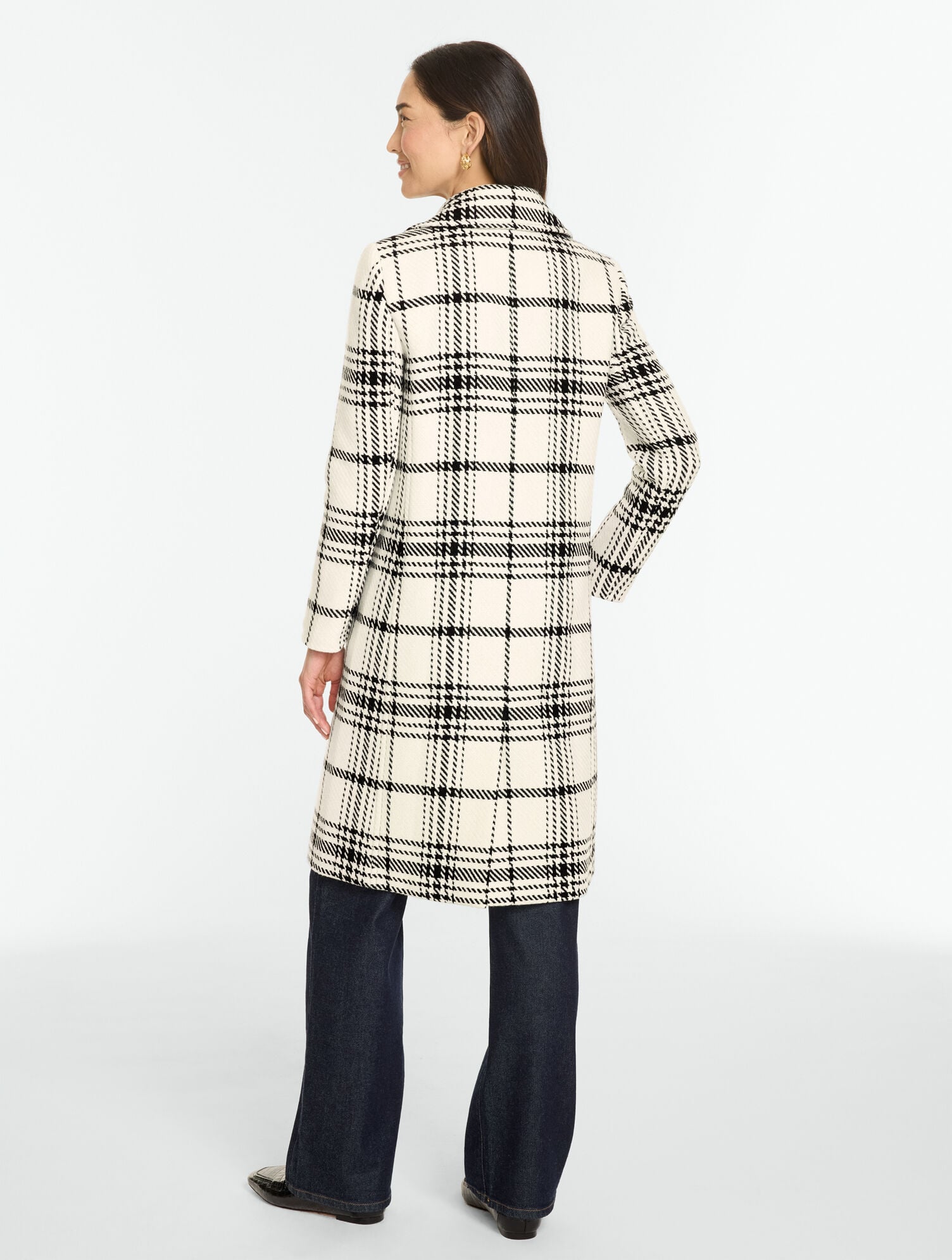 Essex Plaid Windowpane Coat - thumbnail 3