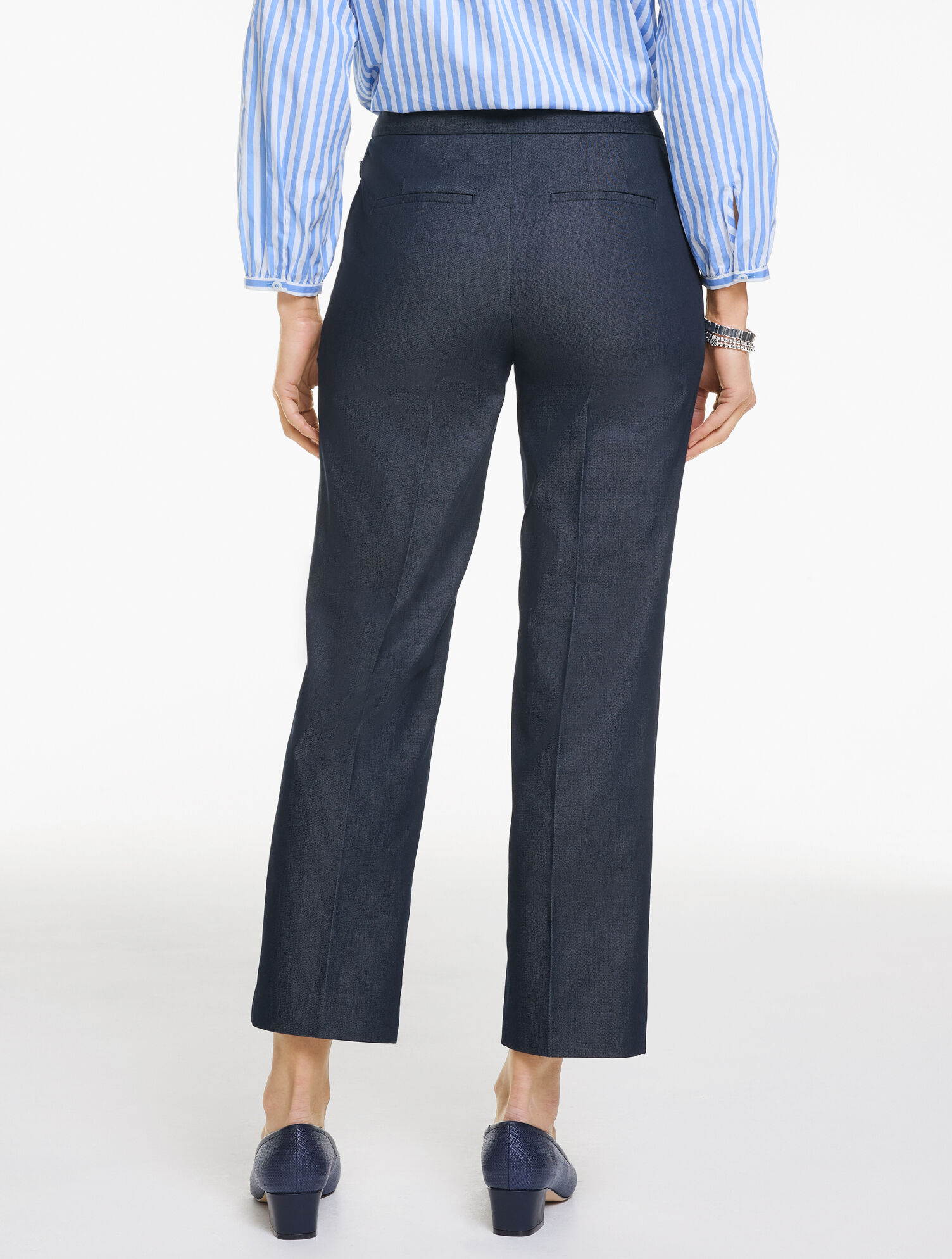Straight Ankle Pants - Refined Denim