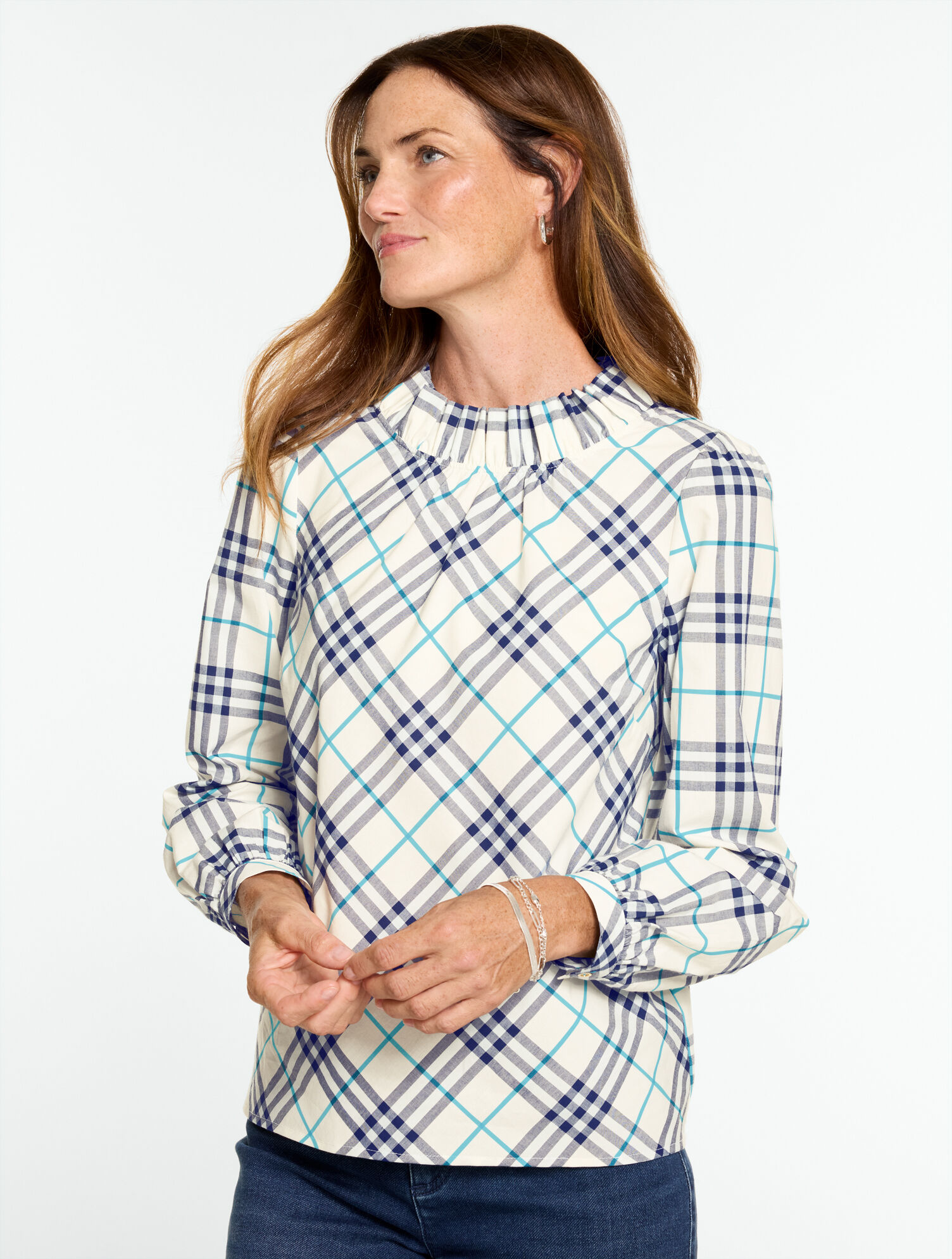 Magnificent Plaid Ruffle Top