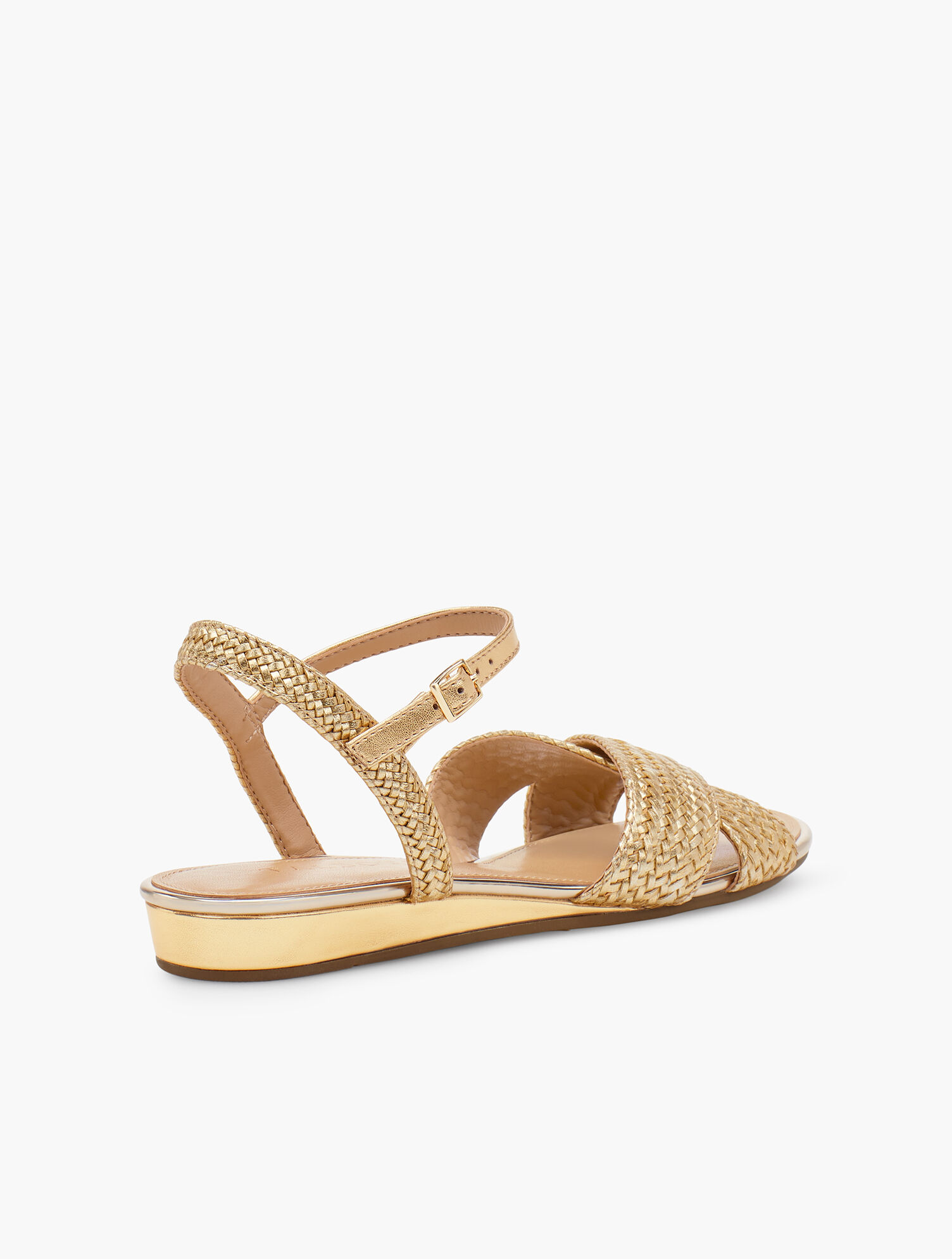 Daisy Micro Wedge Sandals - Metallic | Talbots
