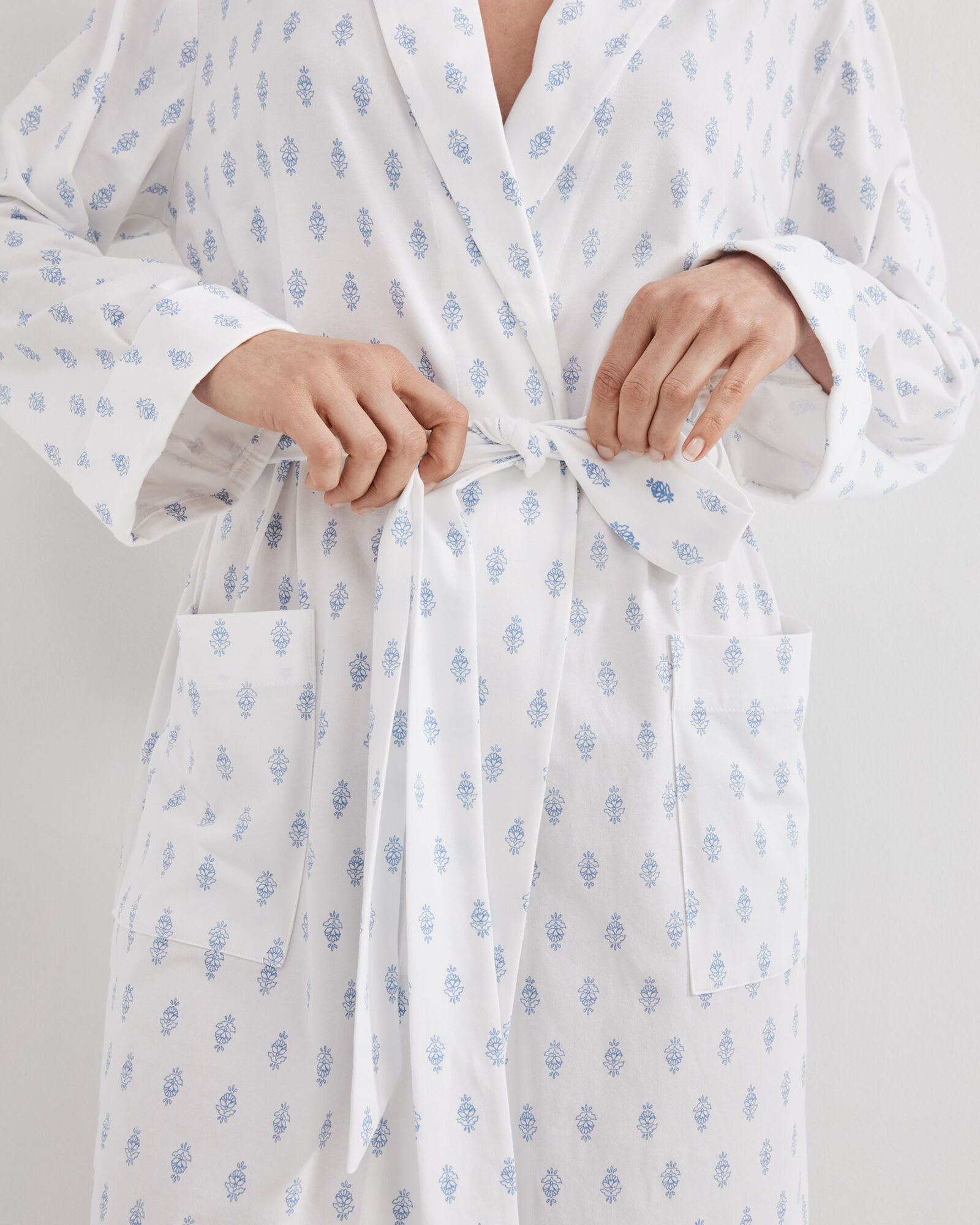 Organic Cotton Jersey Paisley Foulard Robe