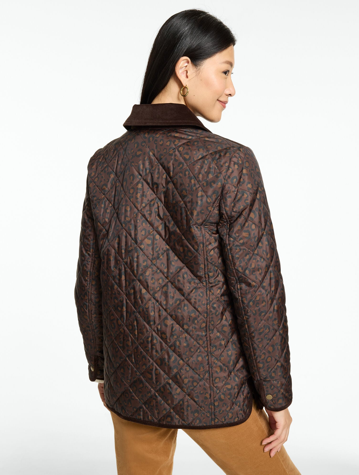Quilted Barn Jacket - Lavish Leopard - thumbnail 3