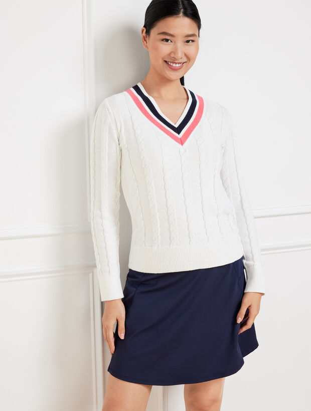 Coolmax&reg; V-Neck Sweater