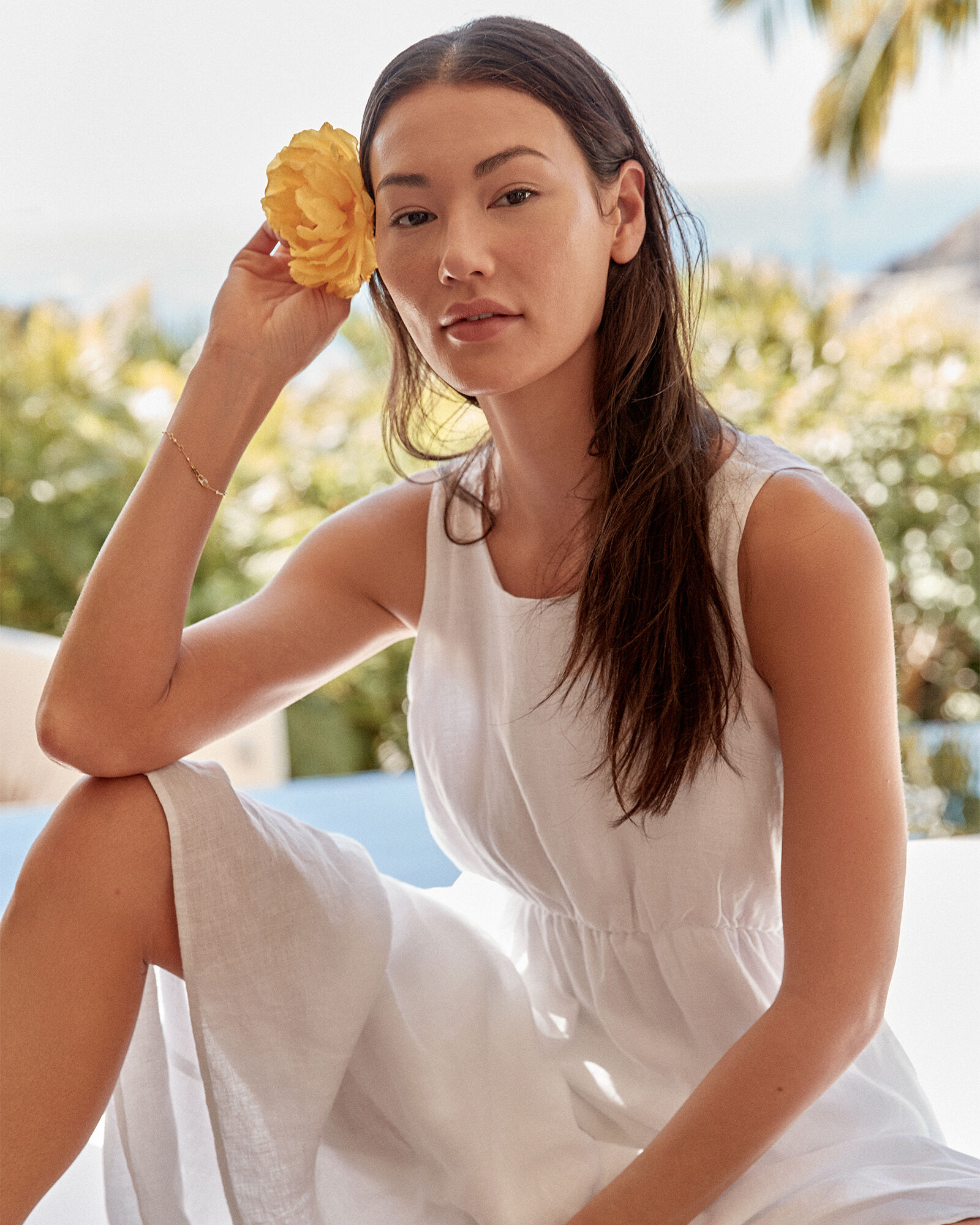 Linen Sleeveless Tier Dress | Haven Well Within