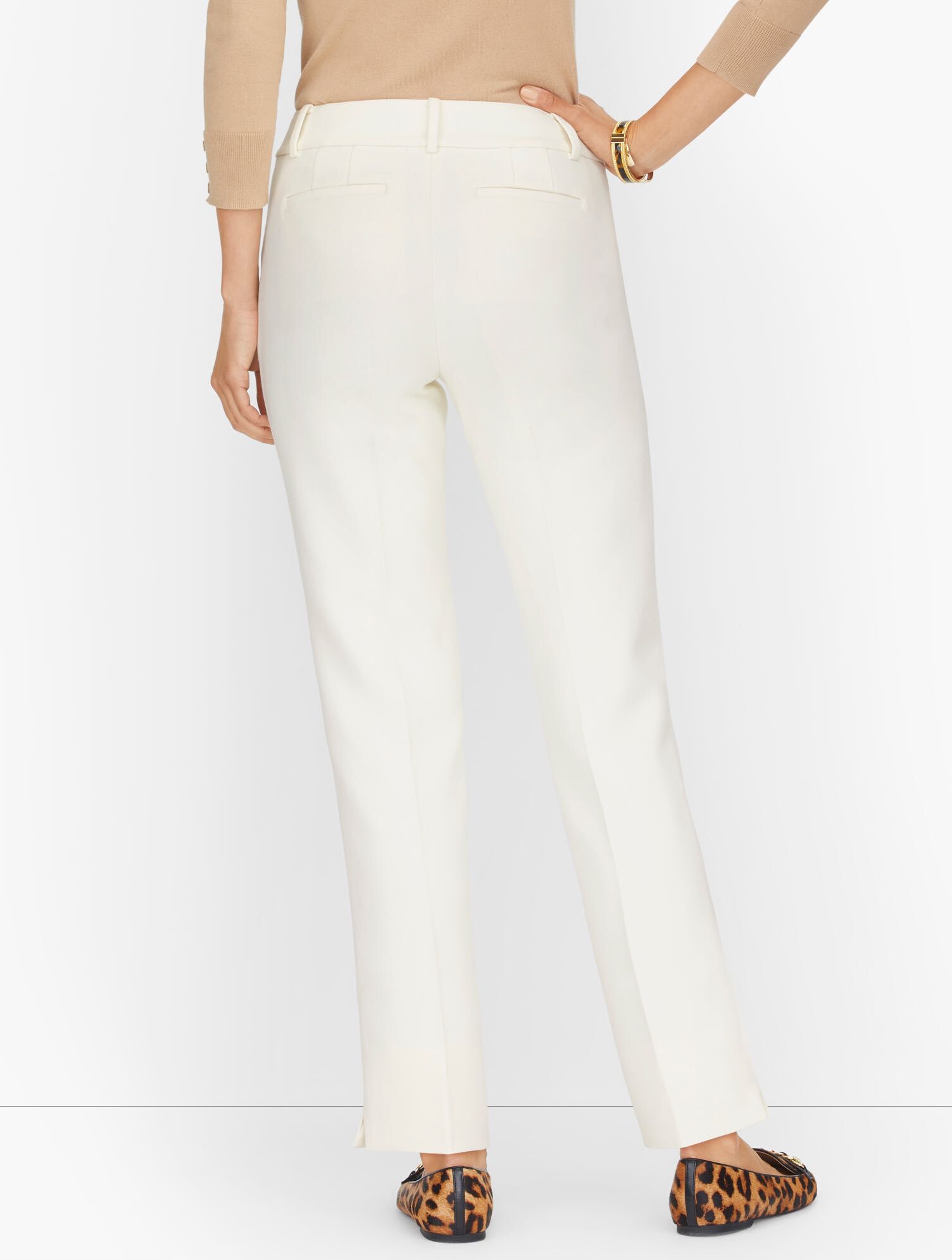 Talbots Hampshire Ankle Pants - Lined Ivory