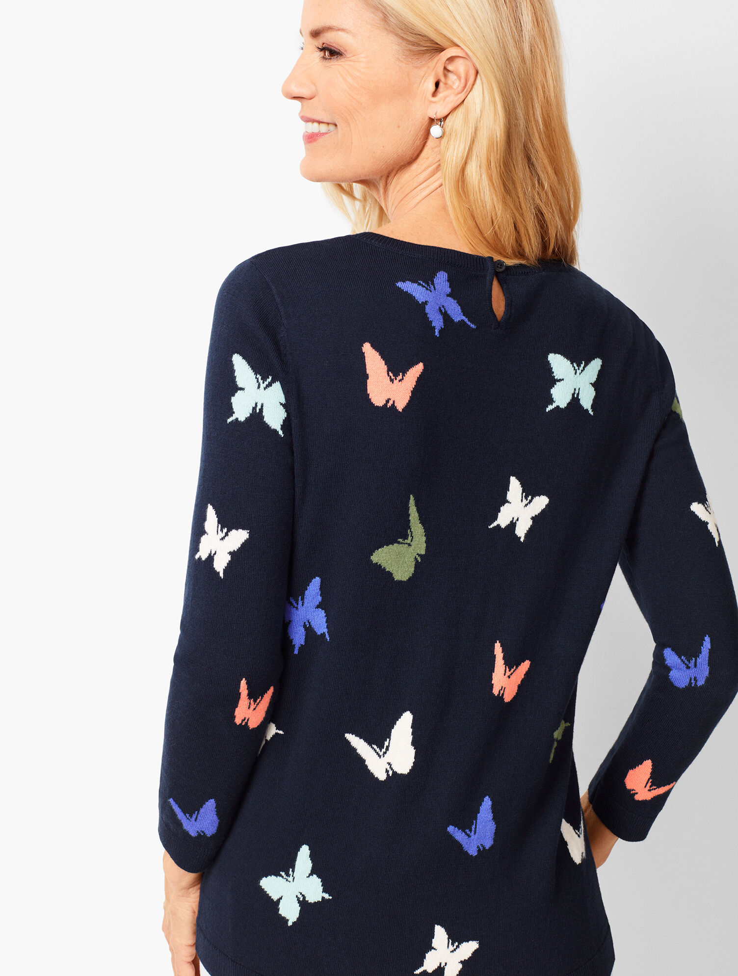 Butterfly Jacquard Sweater