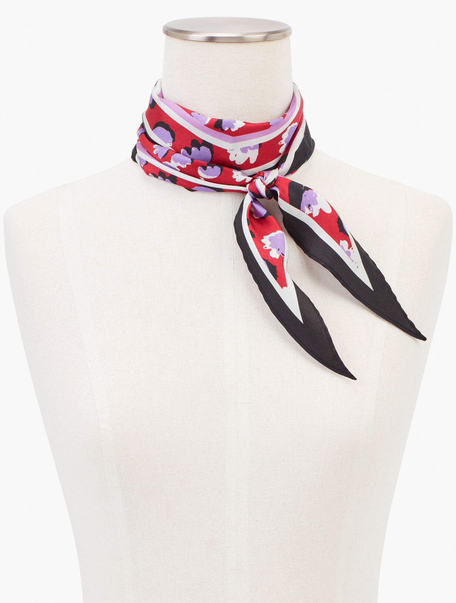 Silk Petal Shadow Diamond Scarf