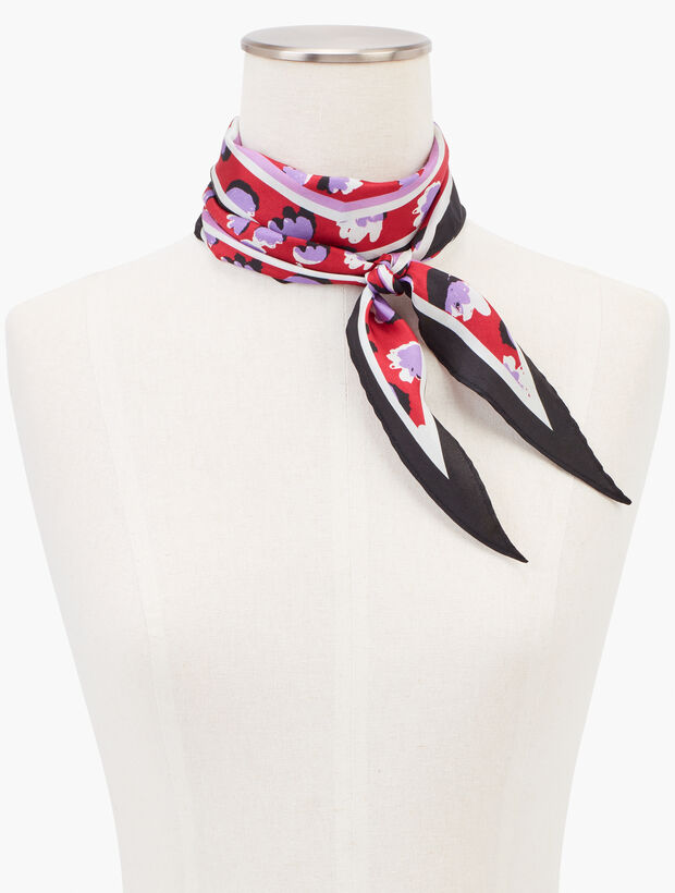 Silk Petal Shadow Diamond Scarf