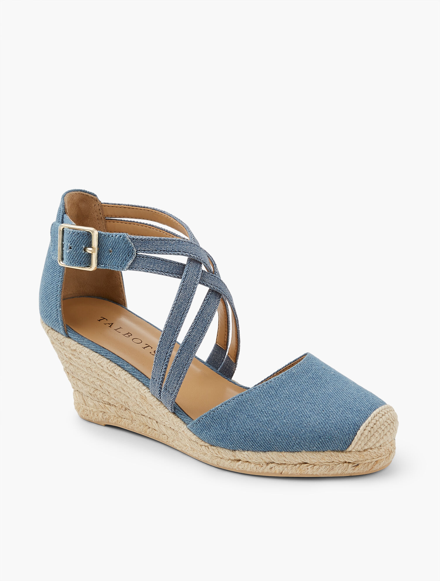 Lyndsay Espadrille Wedges - Denim | Talbots