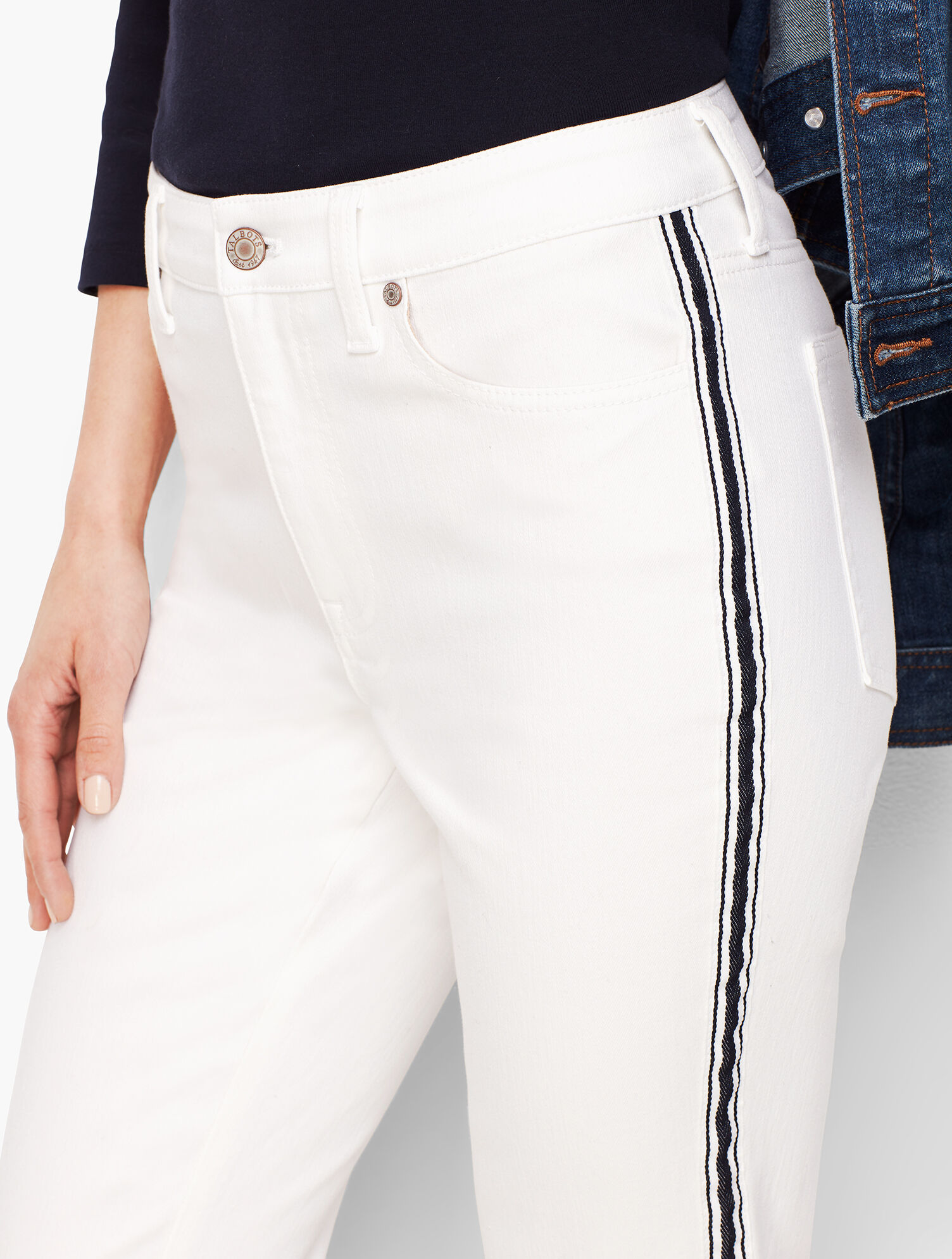 Modern Ankle Jean - White