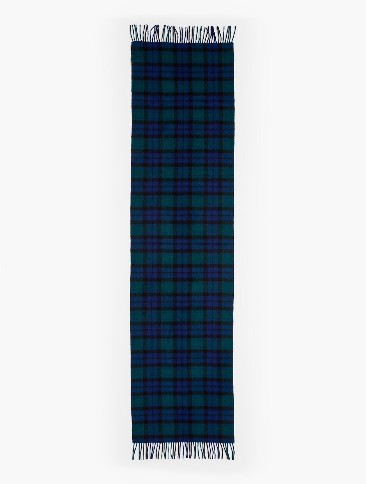 Cashmere Scarf - Black Watch Plaid