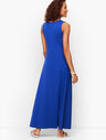 Jersey Tie Front Maxi Dress