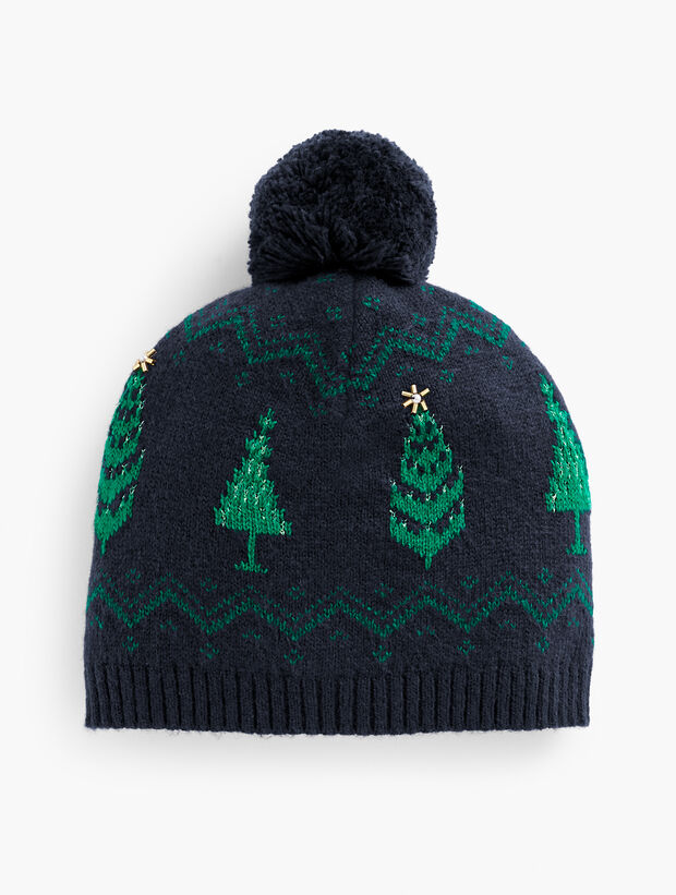 Saint Morris Patchwork Pom Pom Beanie