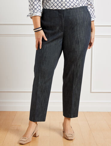 Refined Denim Tapered Ankle Pants