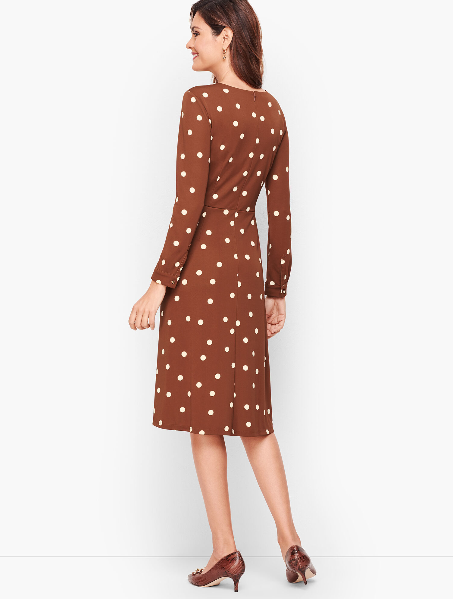 Twist Front Fit &amp; Flare Dress