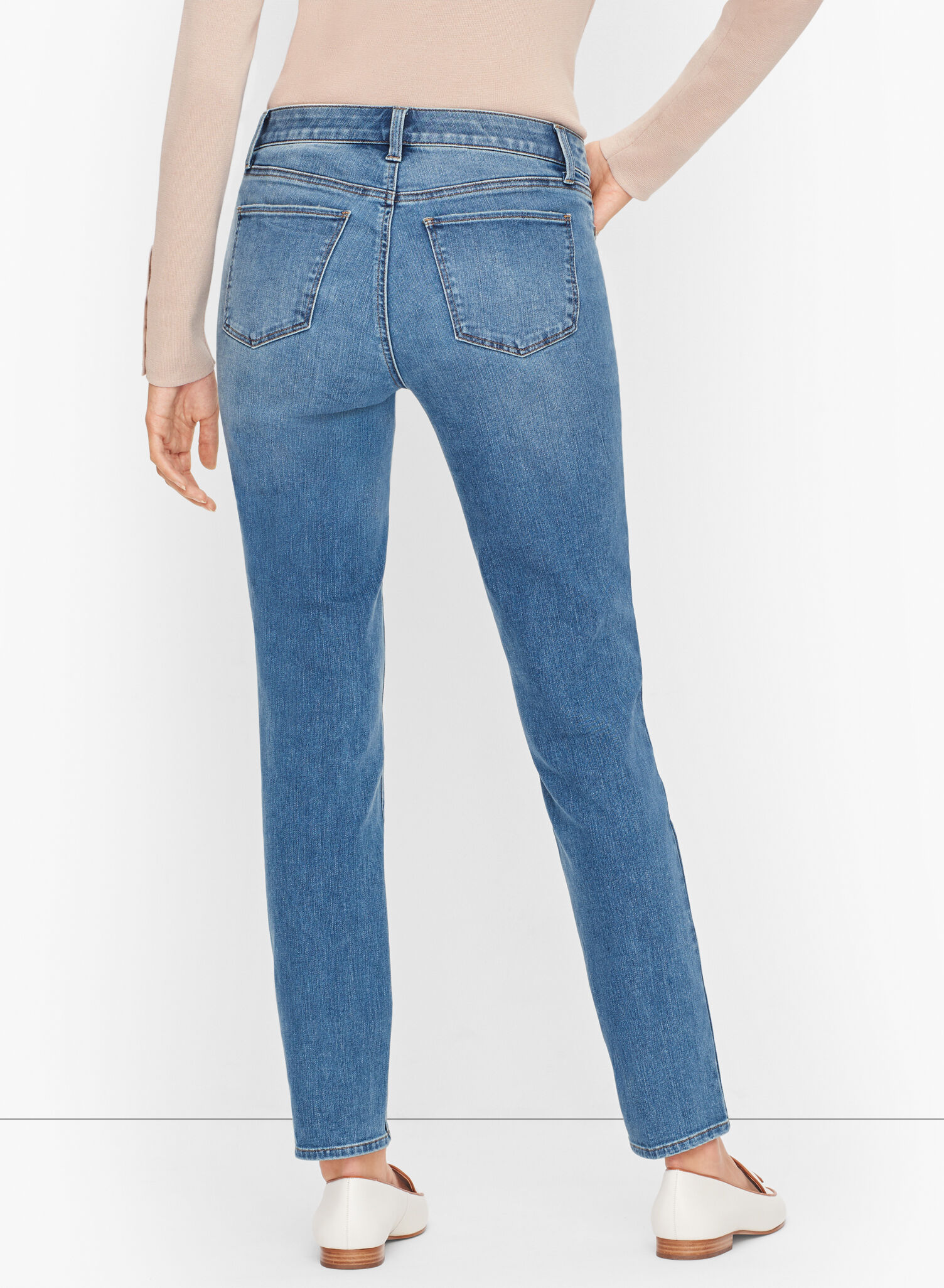 Slim Ankle Jeans - Wake Wash - Curvy Fit
