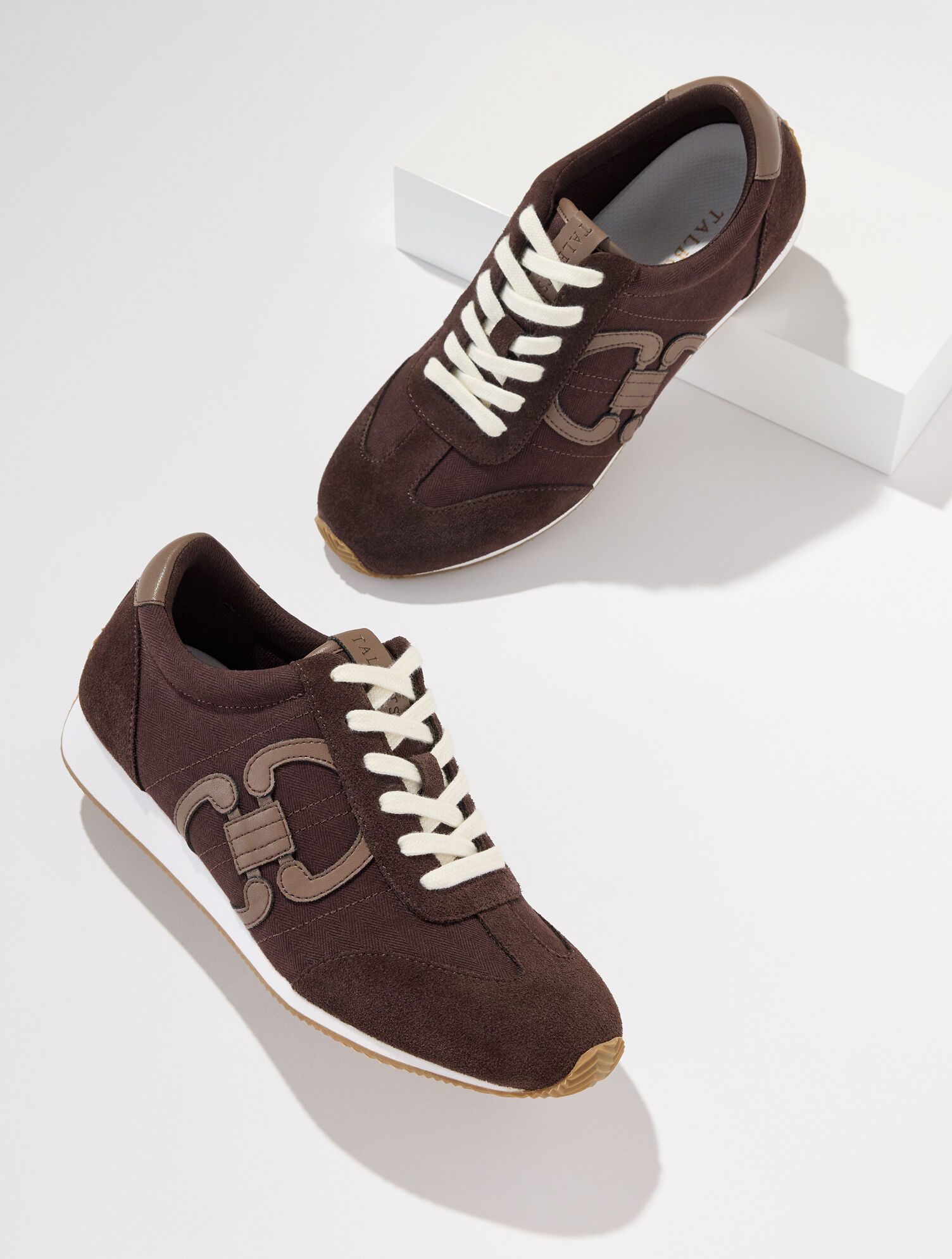 Alex Status Herringbone Suede Sneakers