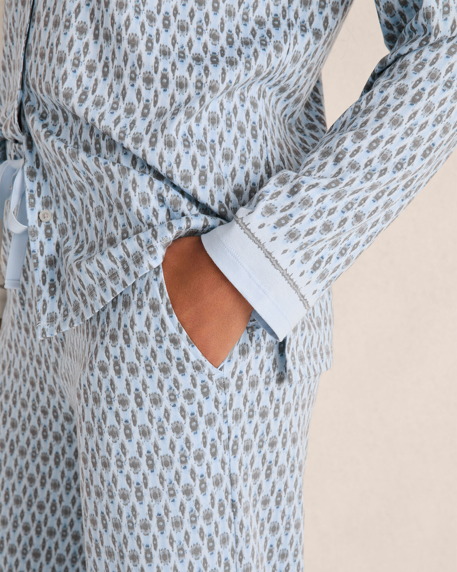 Organic Cotton Jersey Ikat Pajama Set | Haven Well Within