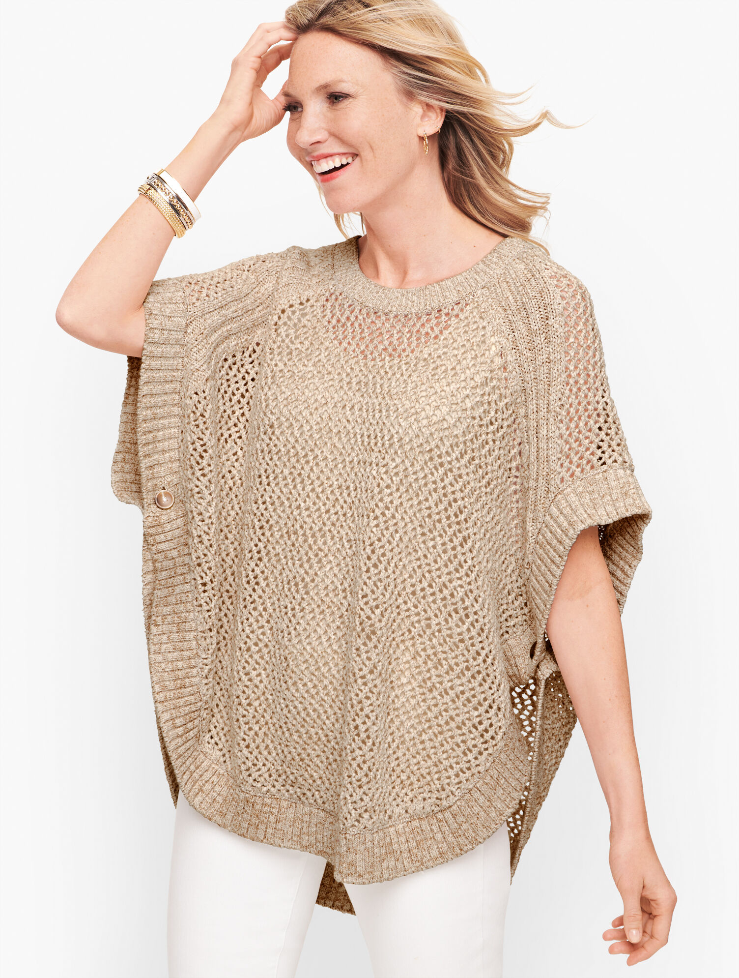 Open Stitch Poncho