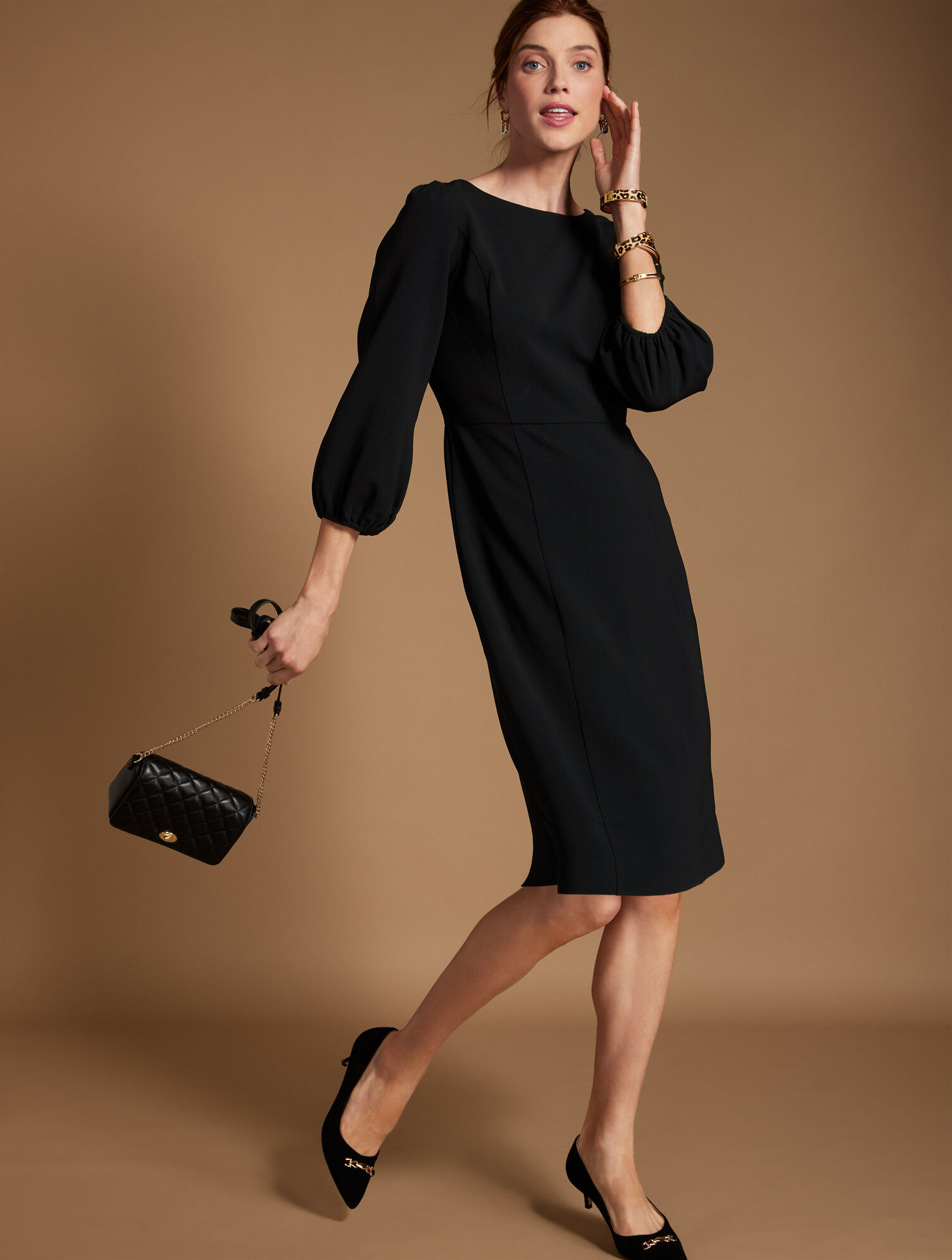 Easy Travel Puff Sleeve Dress