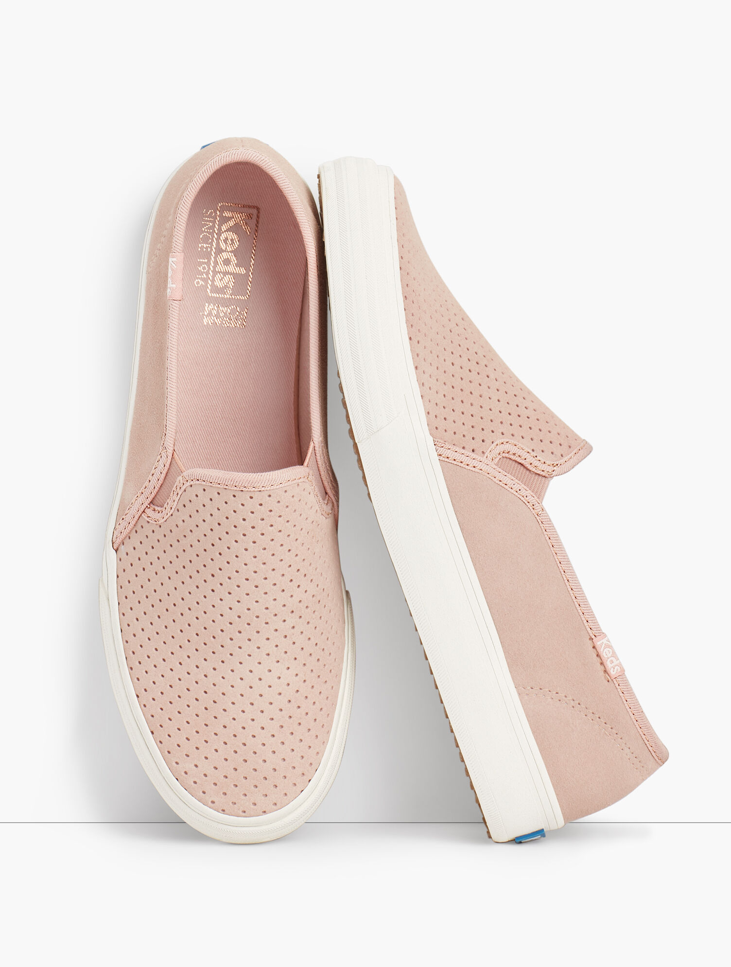Keds(R) Double Decker Perf Suede Slip-On Sneakers