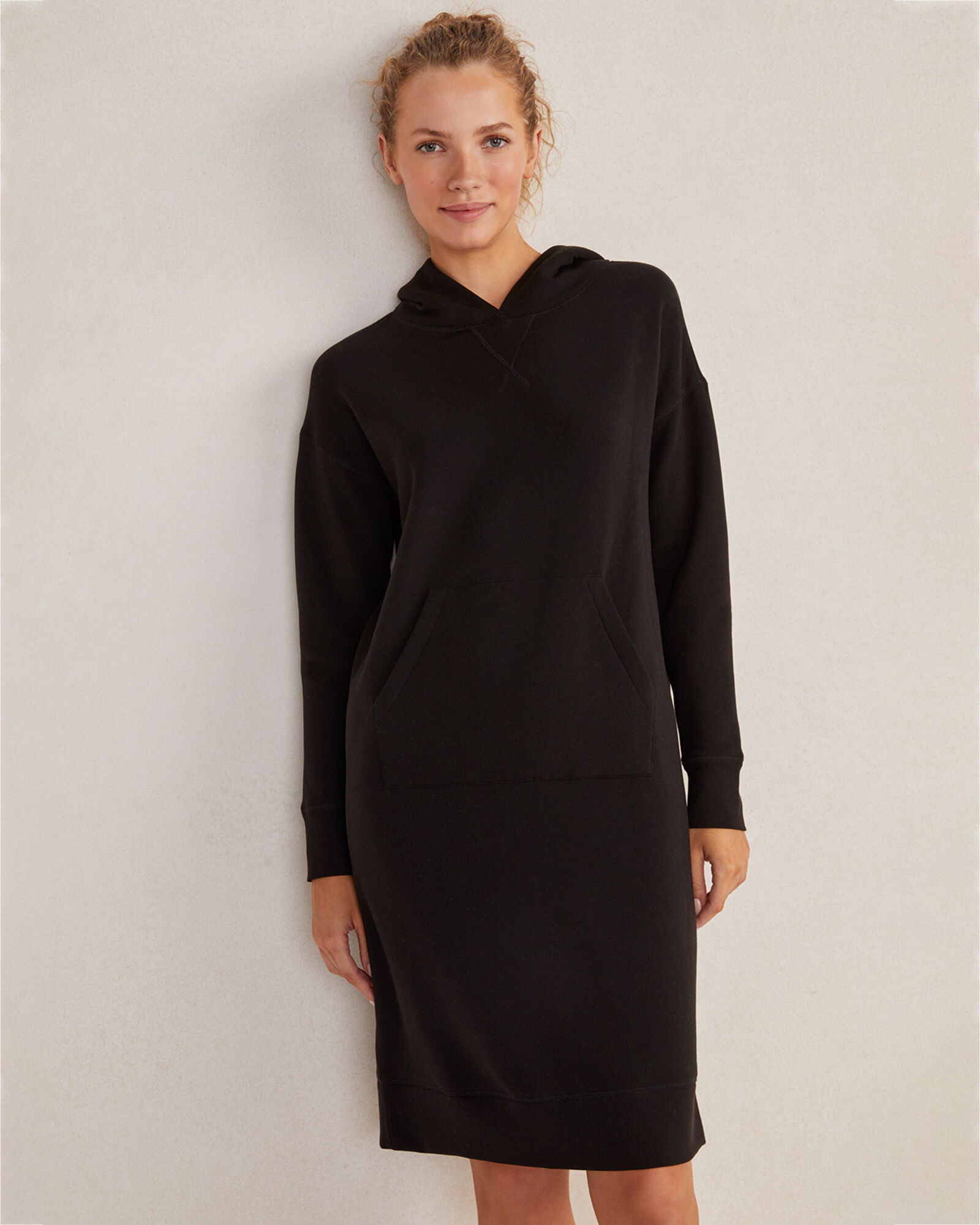 blue dress for baby girl Toad & Co Fernscape Long Sleeve Hooded Dress - Dark Roast