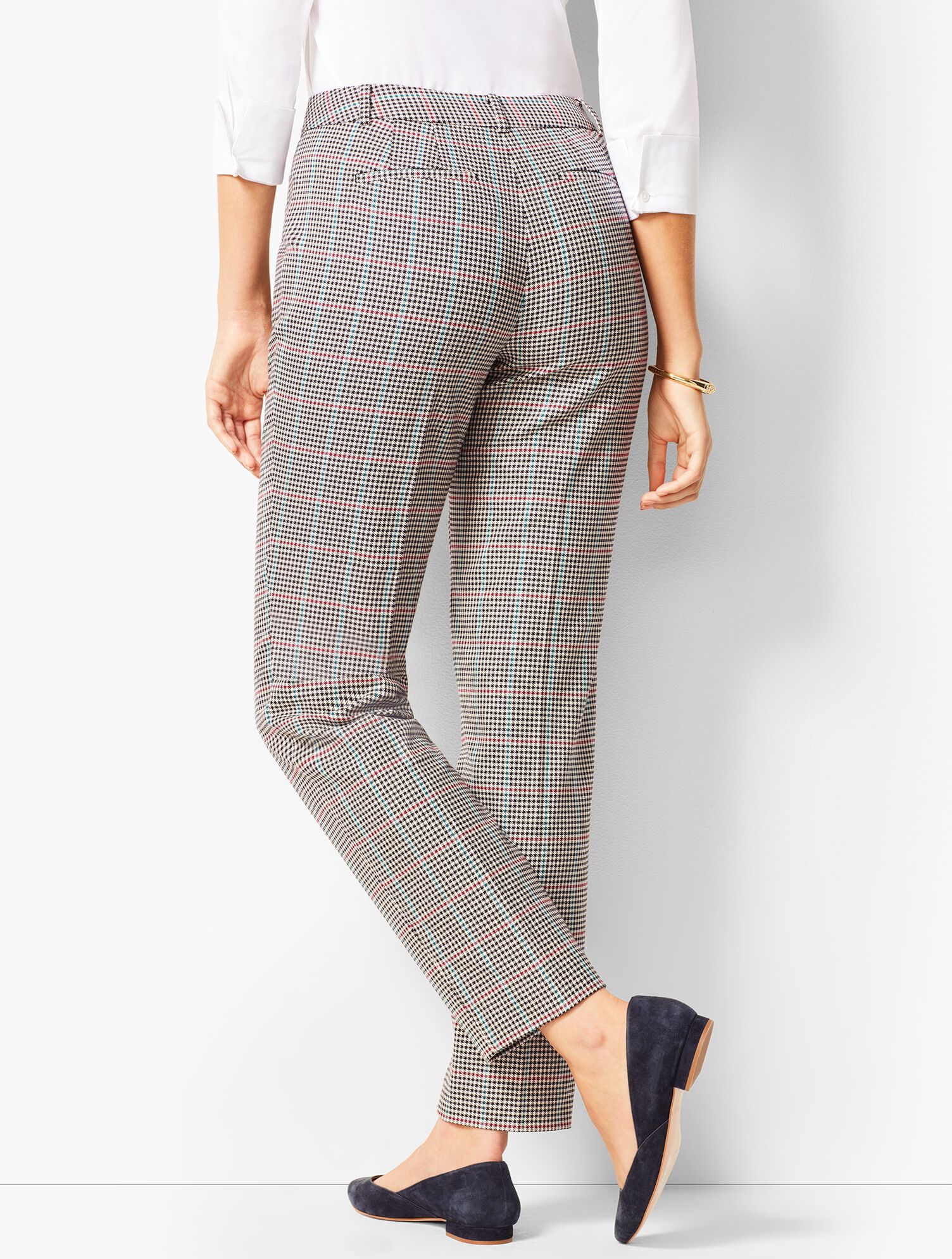 Talbots Hampshire Ankle Pants - Curvy Fit  Cottage Plaid