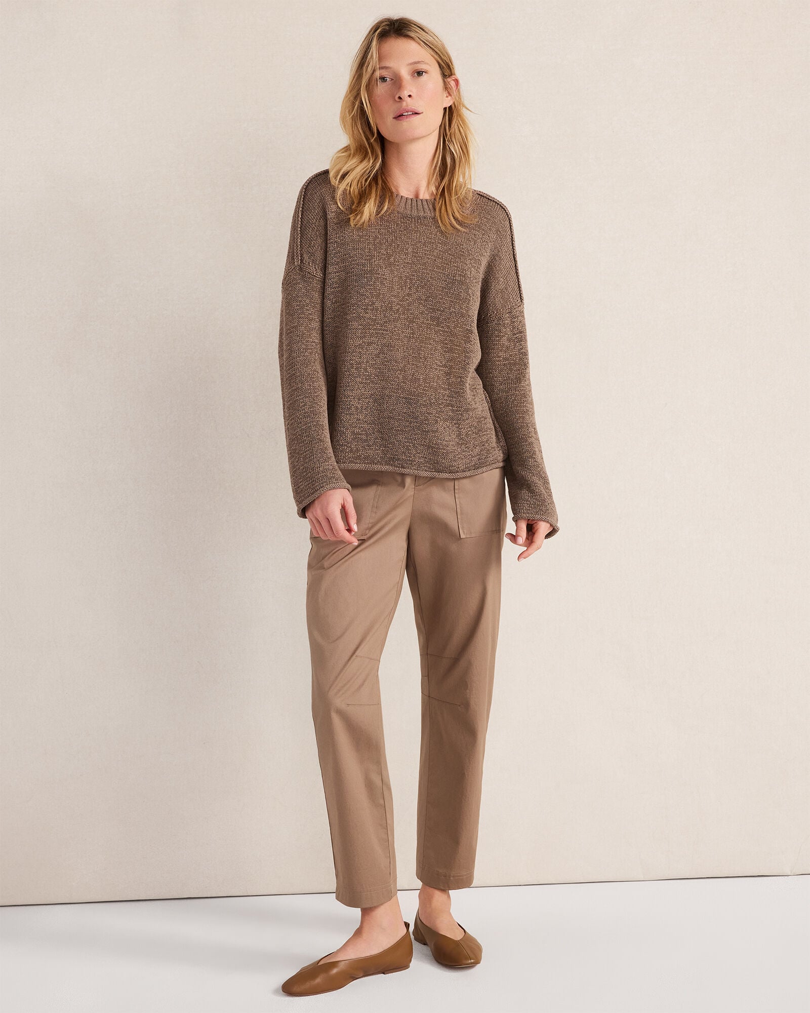Linen Tape Yarn Crewneck