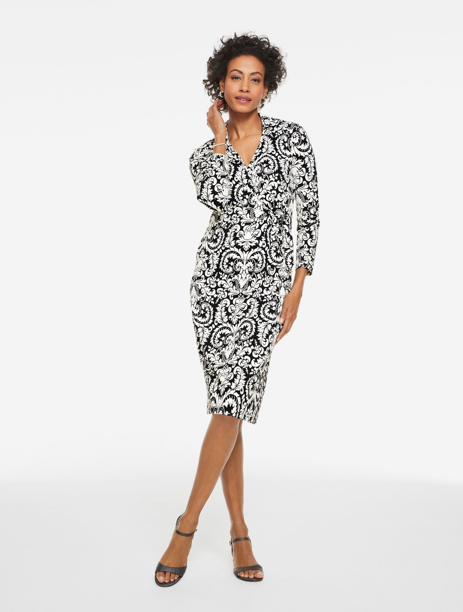 Effortless Jersey Bella Dress - Orchid Leaf