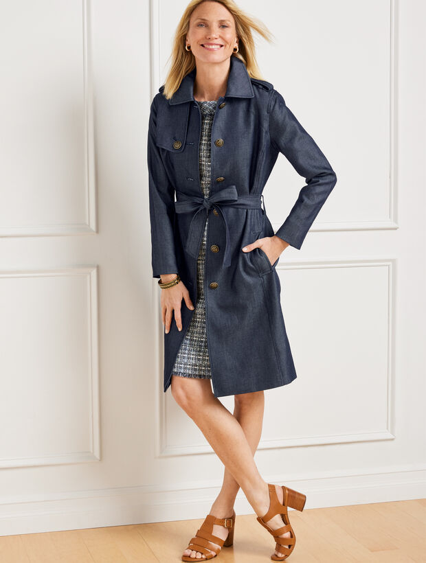 Denim Trench Coat