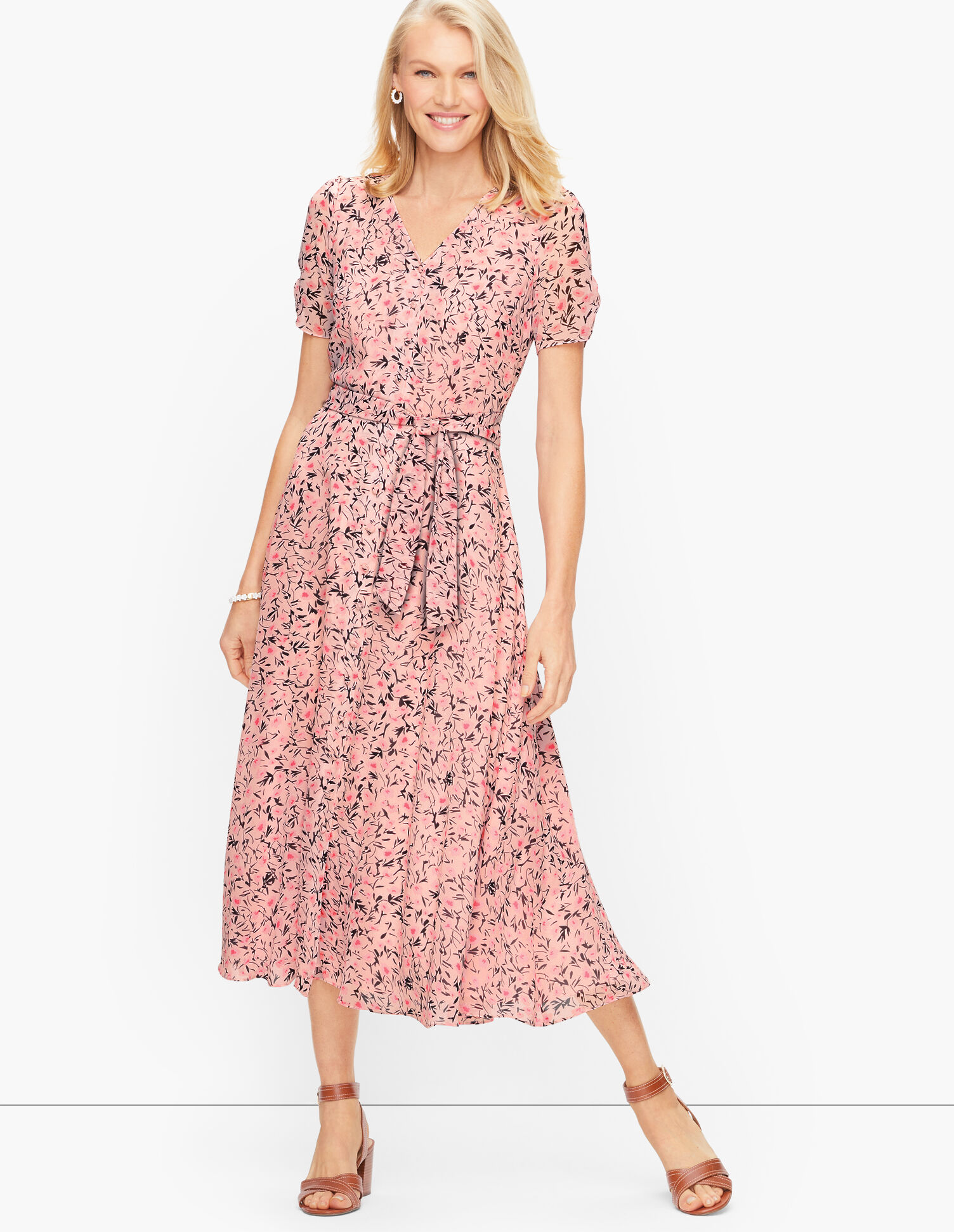 button front a line midi dress Adeline Button Down A-Line Midi Dress Ivory / 1X main image 0