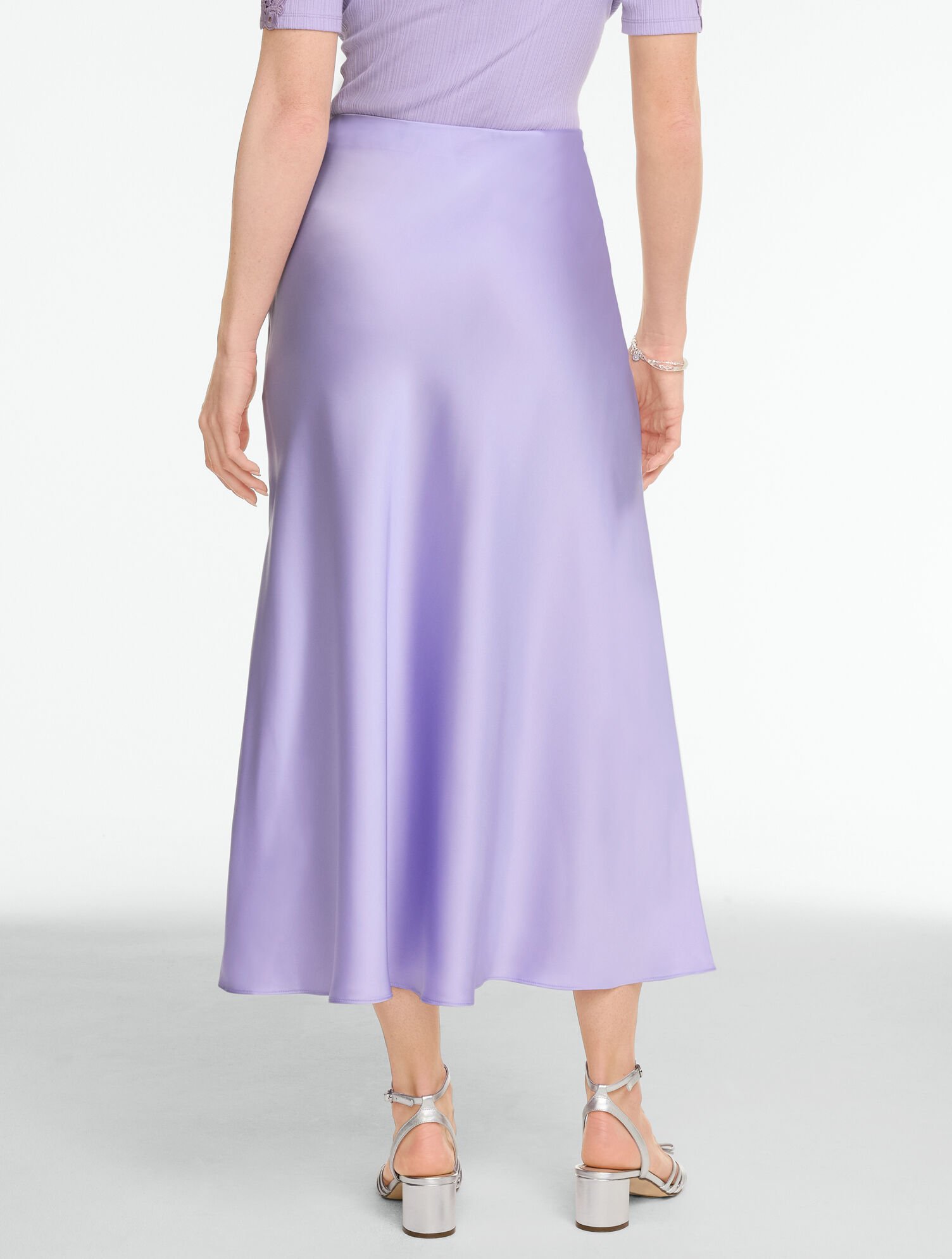 Satin Midi Skirt