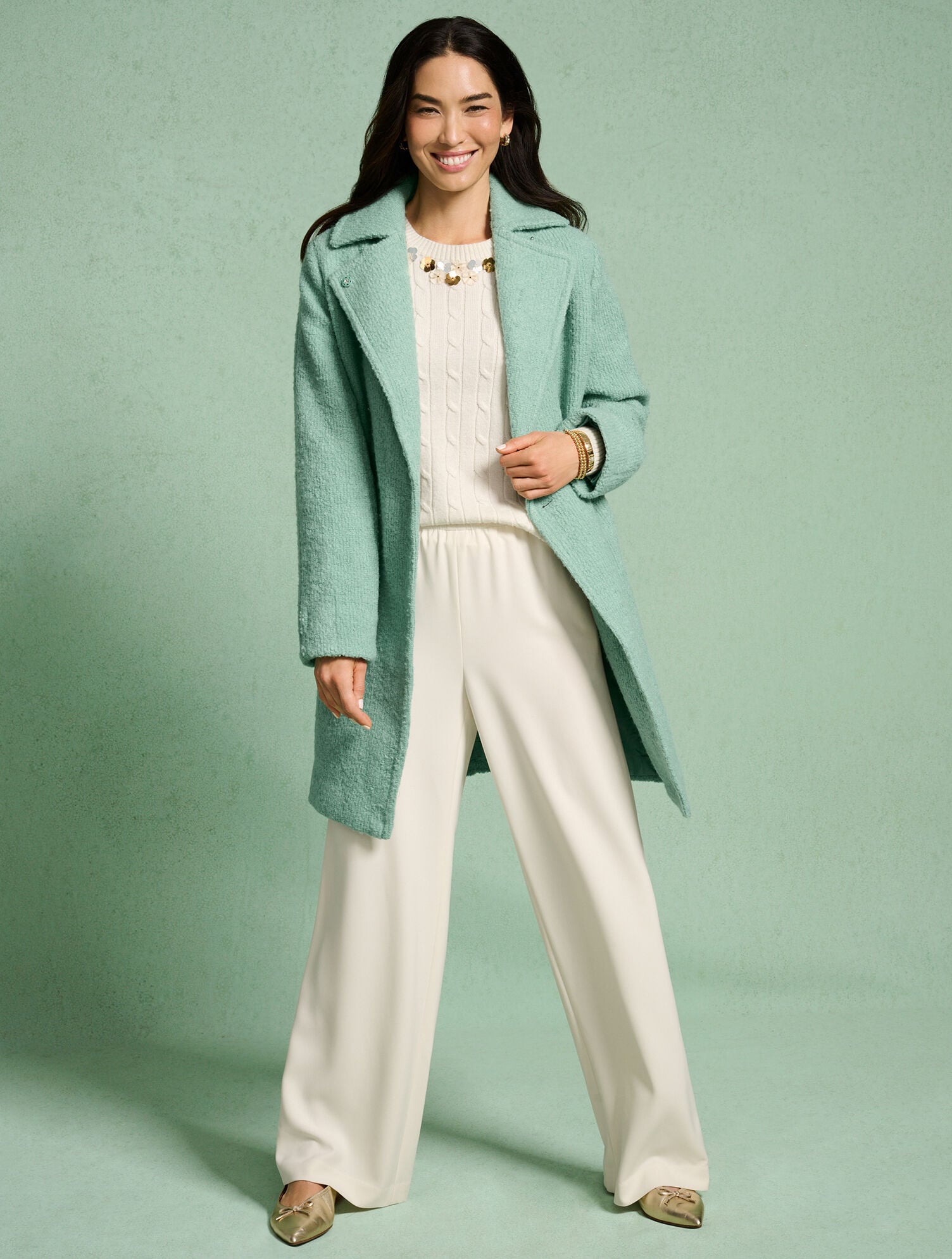 Winter Boucle Coat | Talbots