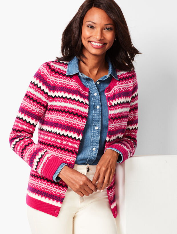 Fair Isle Cardigan Talbots