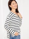 Lace Up Top - Irving Stripe