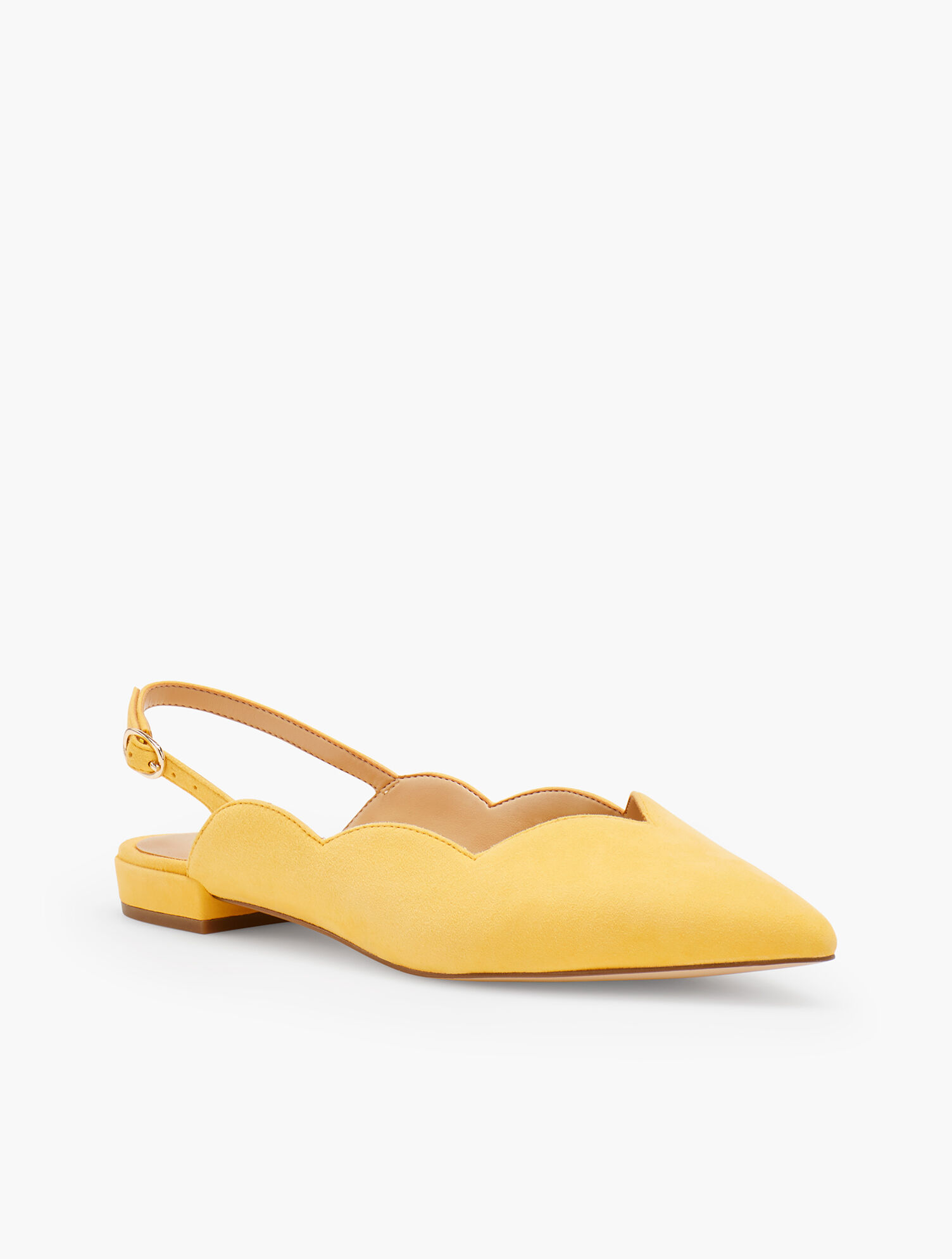 Ava Pointed Toe Slingbacks - Suede