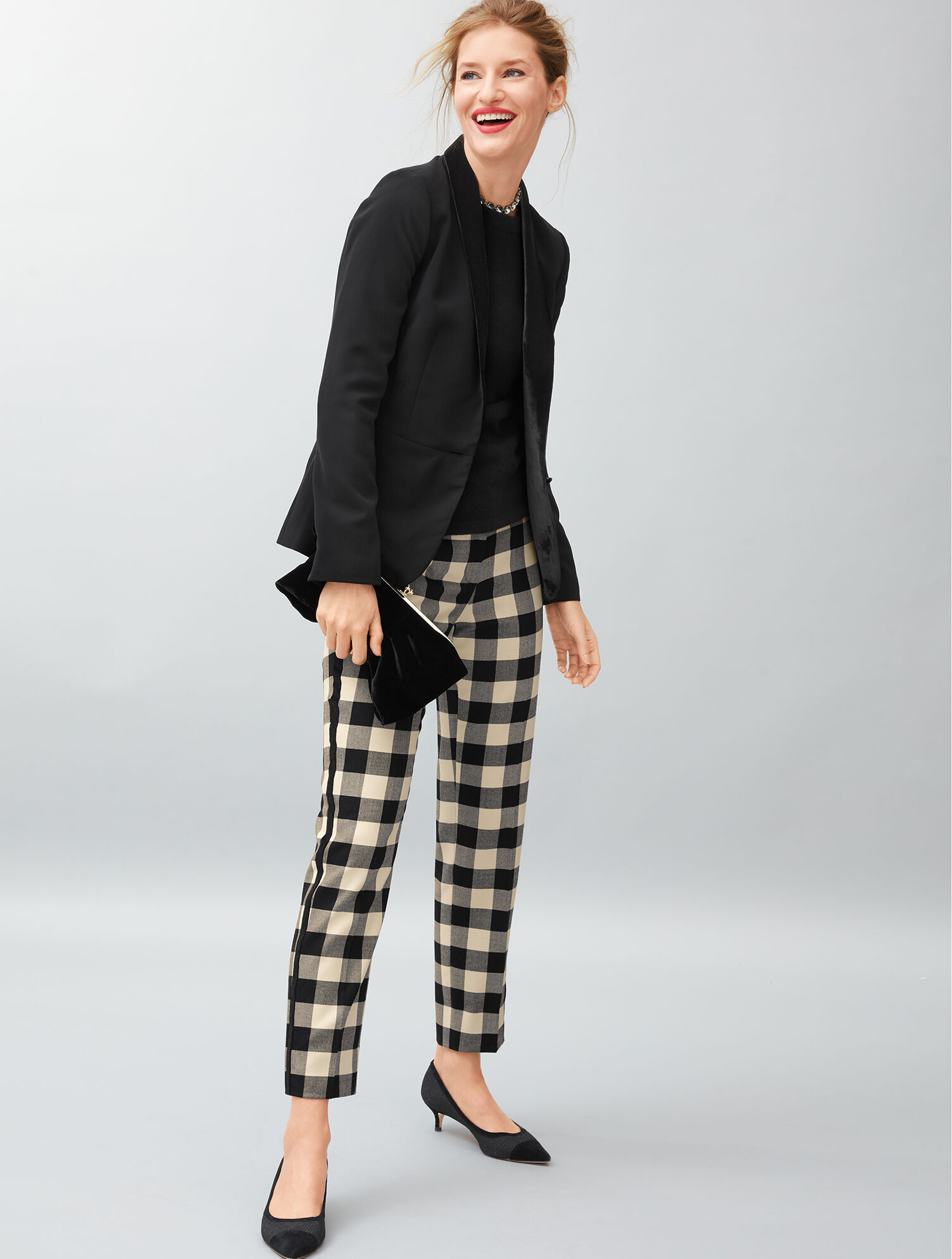 Stretch Crepe Tuxedo Blazer