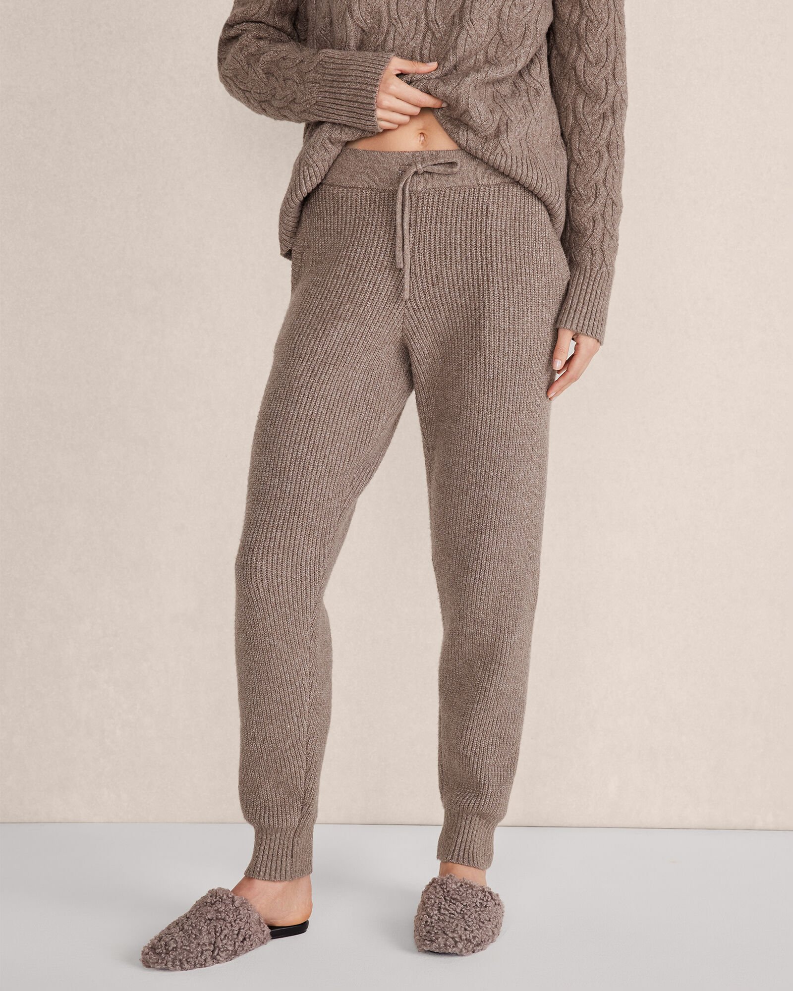 Organic Cotton Blend Ribbed Joggers | Haven Well Within