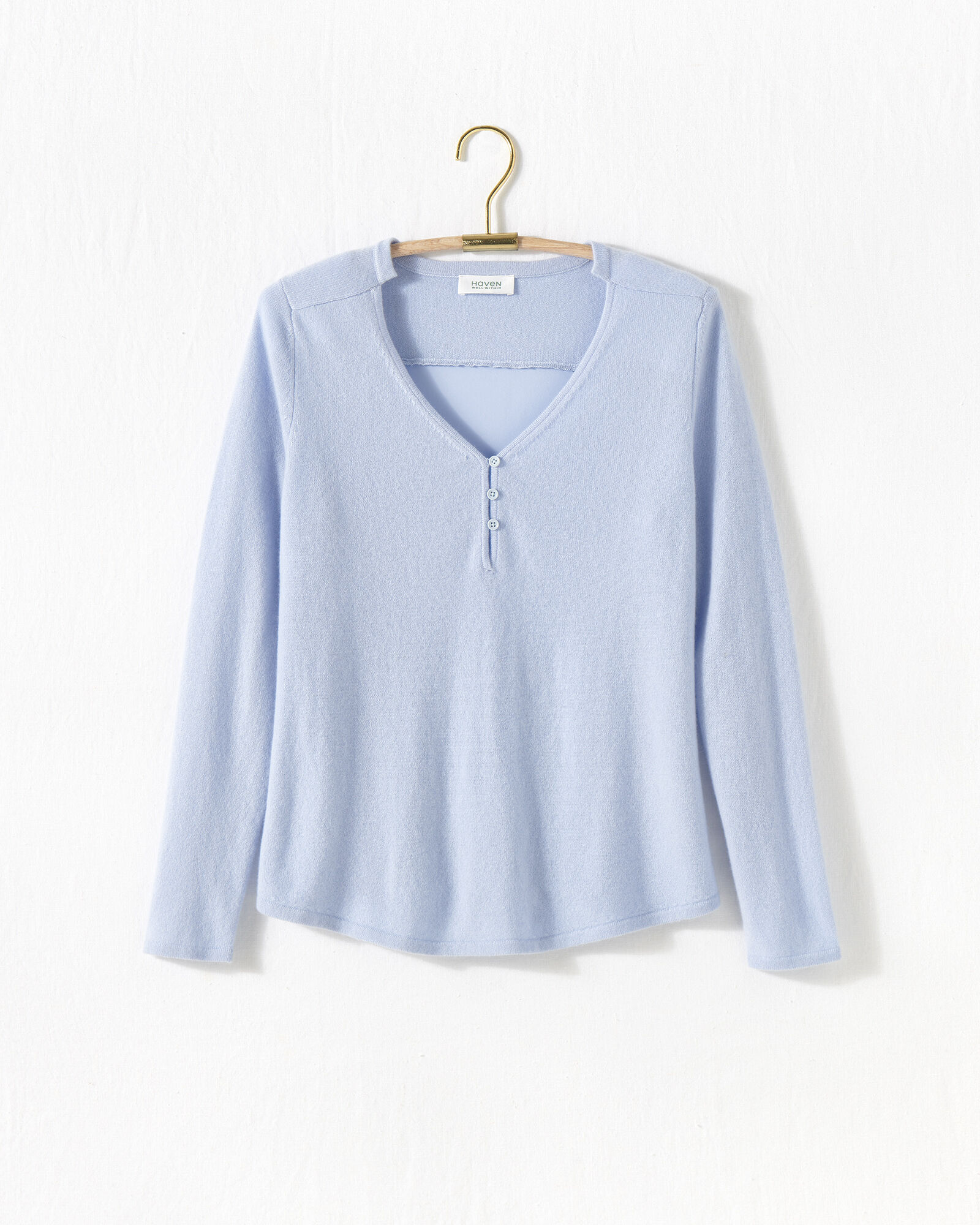 Pure Cashmere Silk Back Sweater​