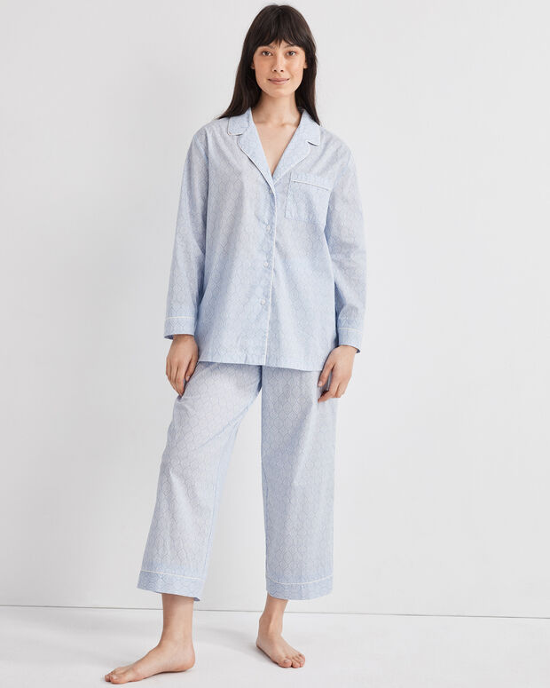 Talbots Lightweight Organic Cotton Poplin Pajama Shirt