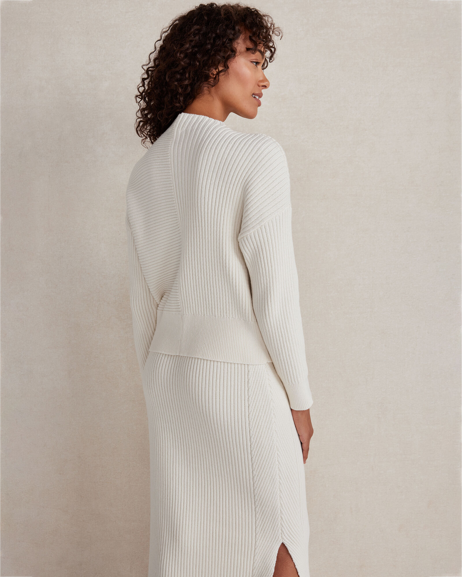 Organic Cotton Ribbed Skirt